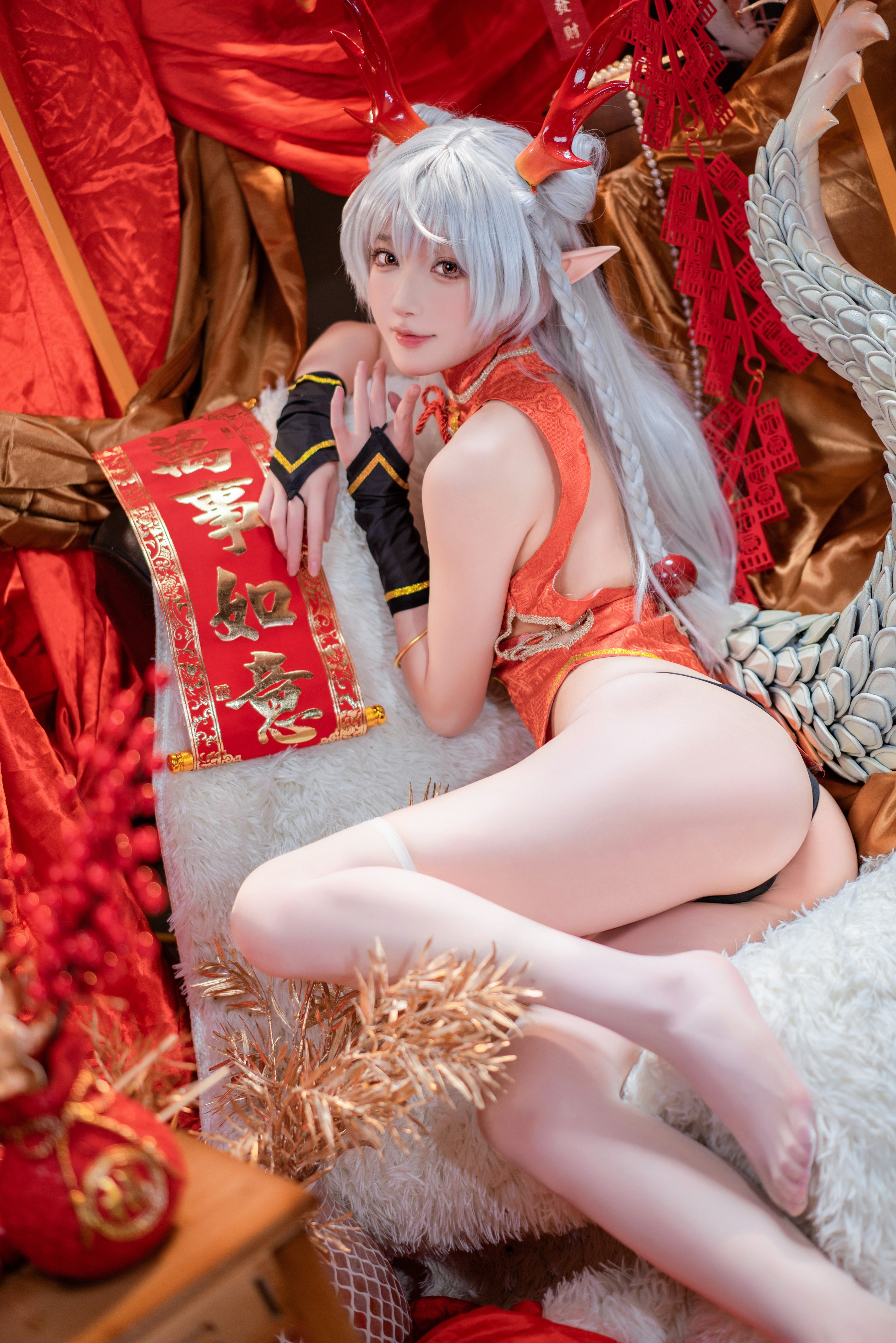 อาเปาก็เป็นกระต่ายนาง] ภาพอวยพรตรุษจีน หลง妹