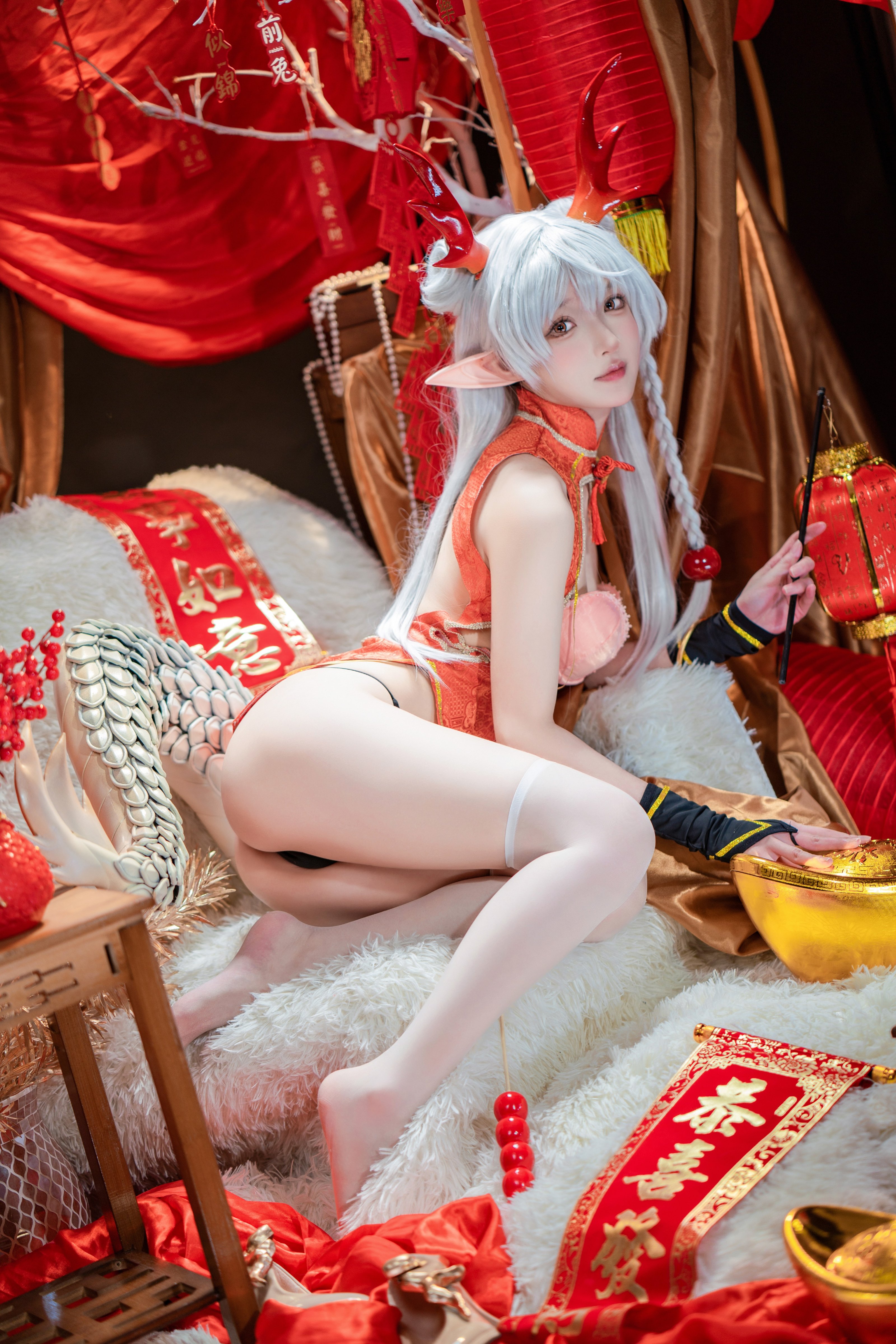 อาเปาก็เป็นกระต่ายนาง] ภาพอวยพรตรุษจีน หลง妹