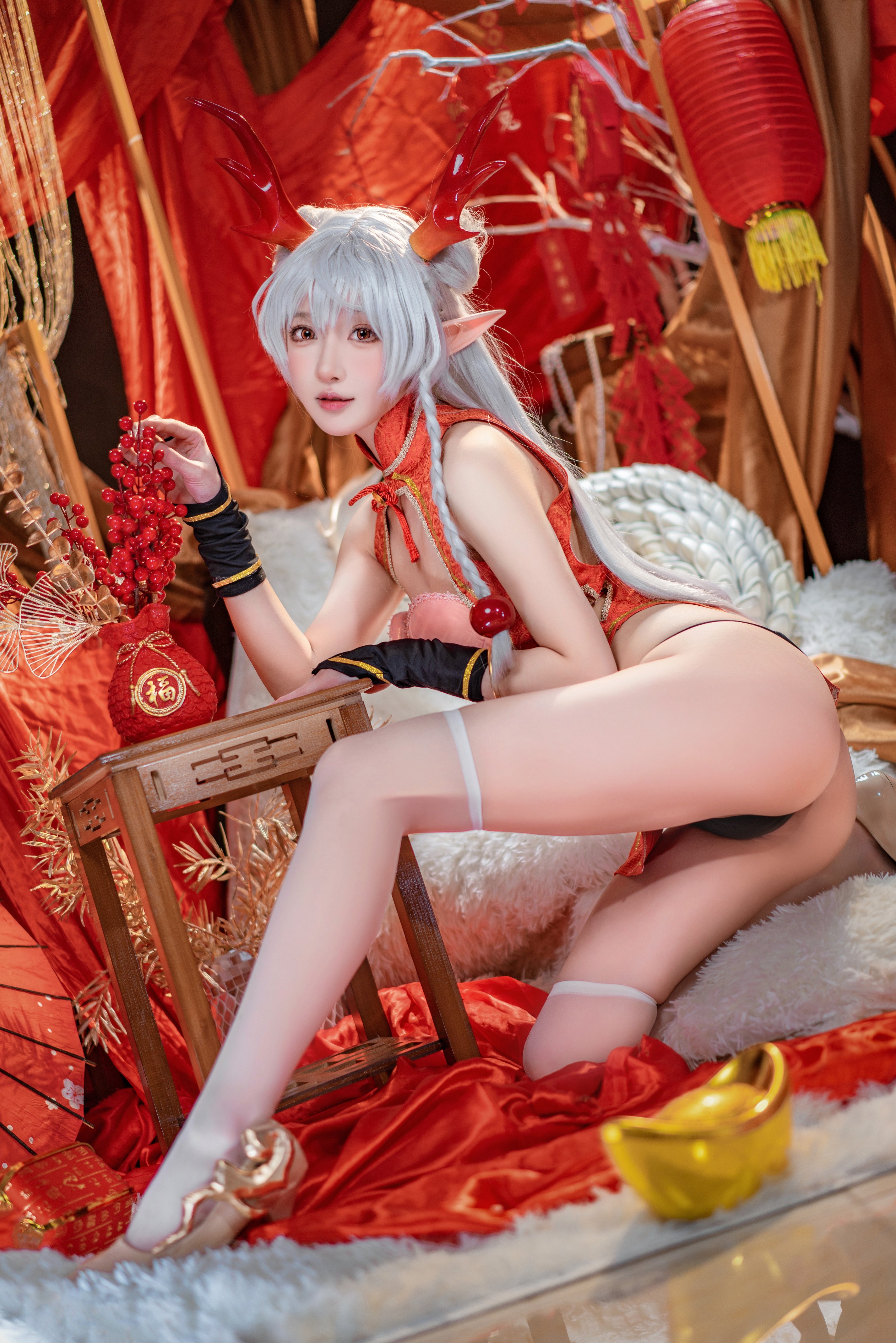 อาเปาก็เป็นกระต่ายนาง] ภาพอวยพรตรุษจีน หลง妹