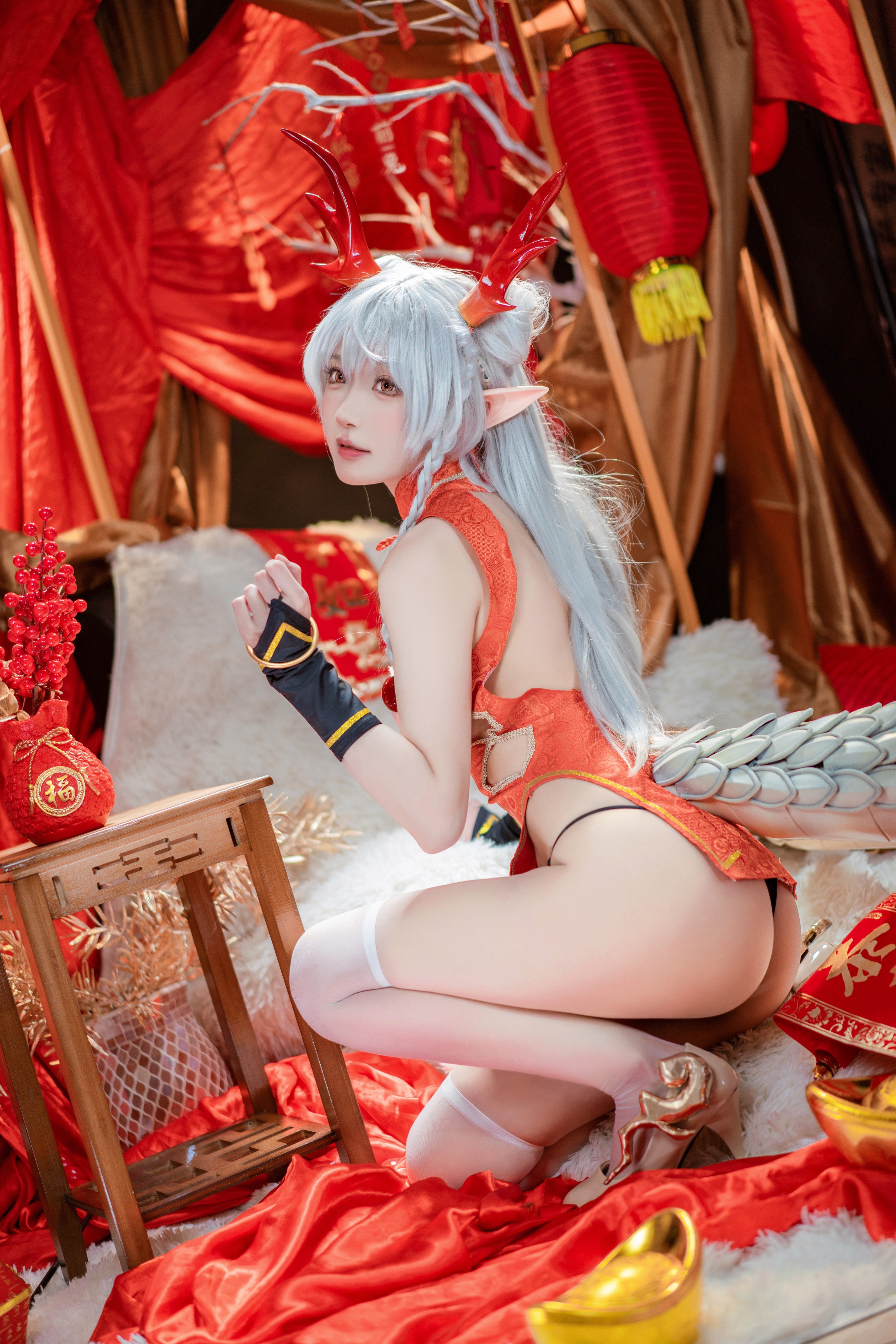 อาเปาก็เป็นกระต่ายนาง] ภาพอวยพรตรุษจีน หลง妹