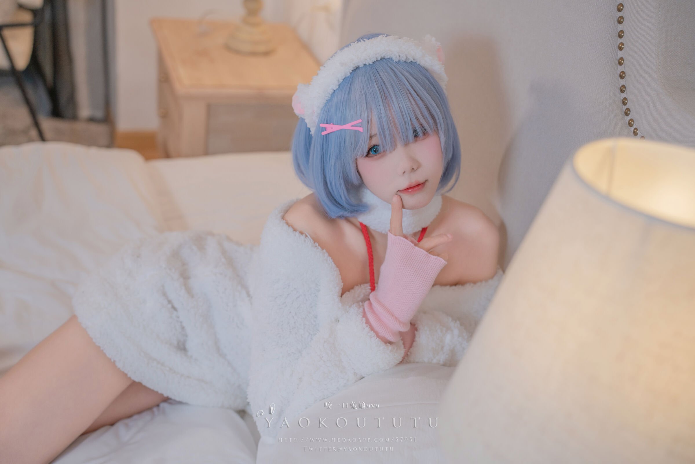 科瑟黏黏團子兔 特典 蕾姆咩咩