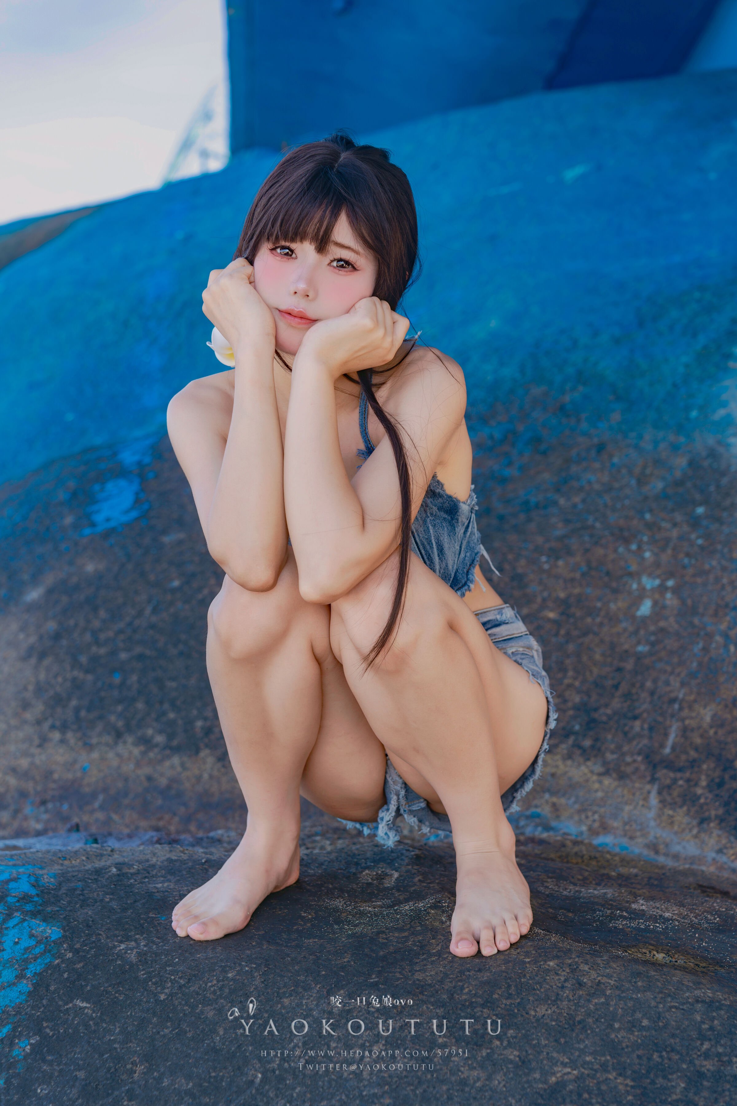 咬一口兔娘ovo 海の夏日