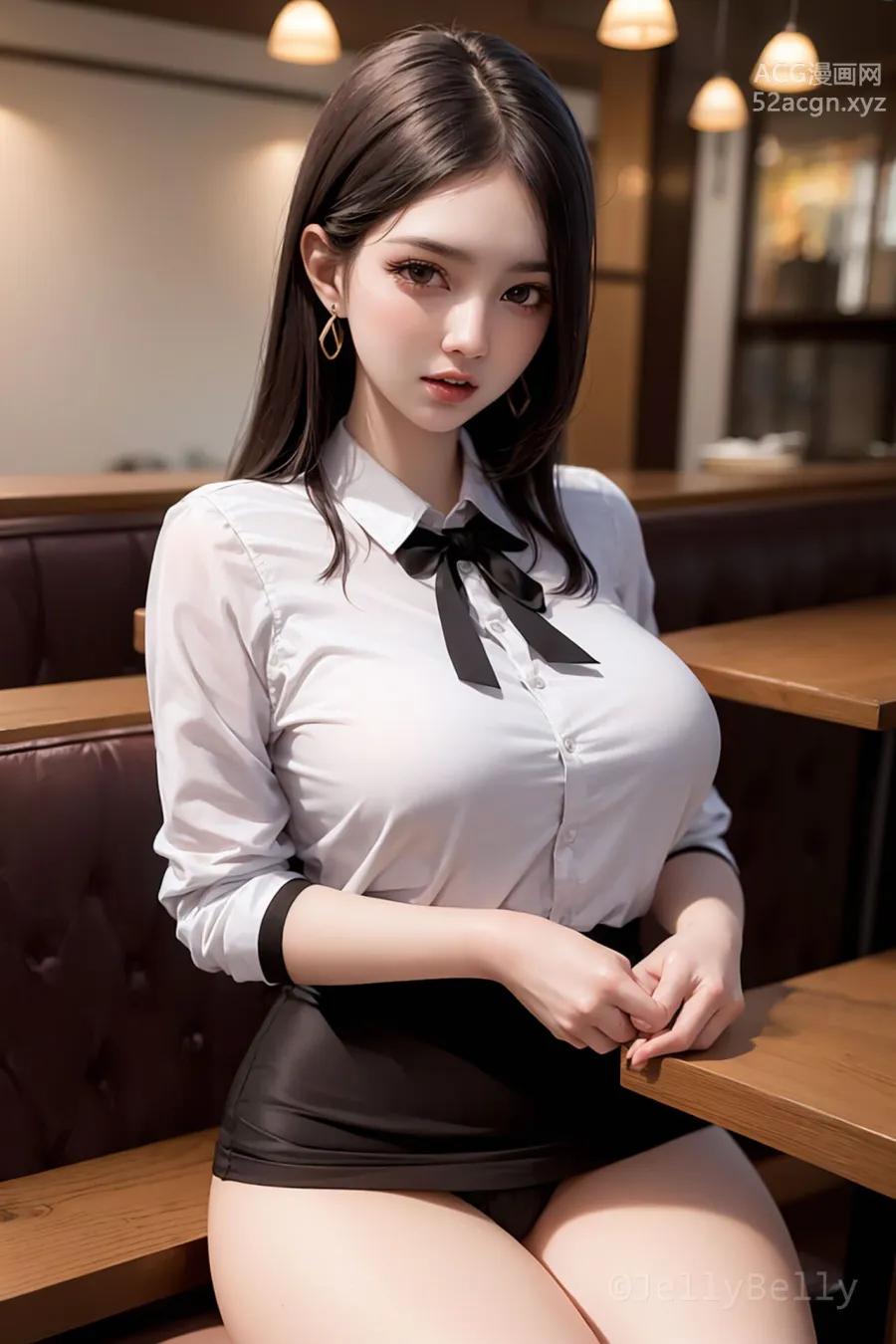 Anime Girl ] Nữ thư ký gợi cảm lén lút với tôi phần 2 JellyBelly [AI Generated] Part 13