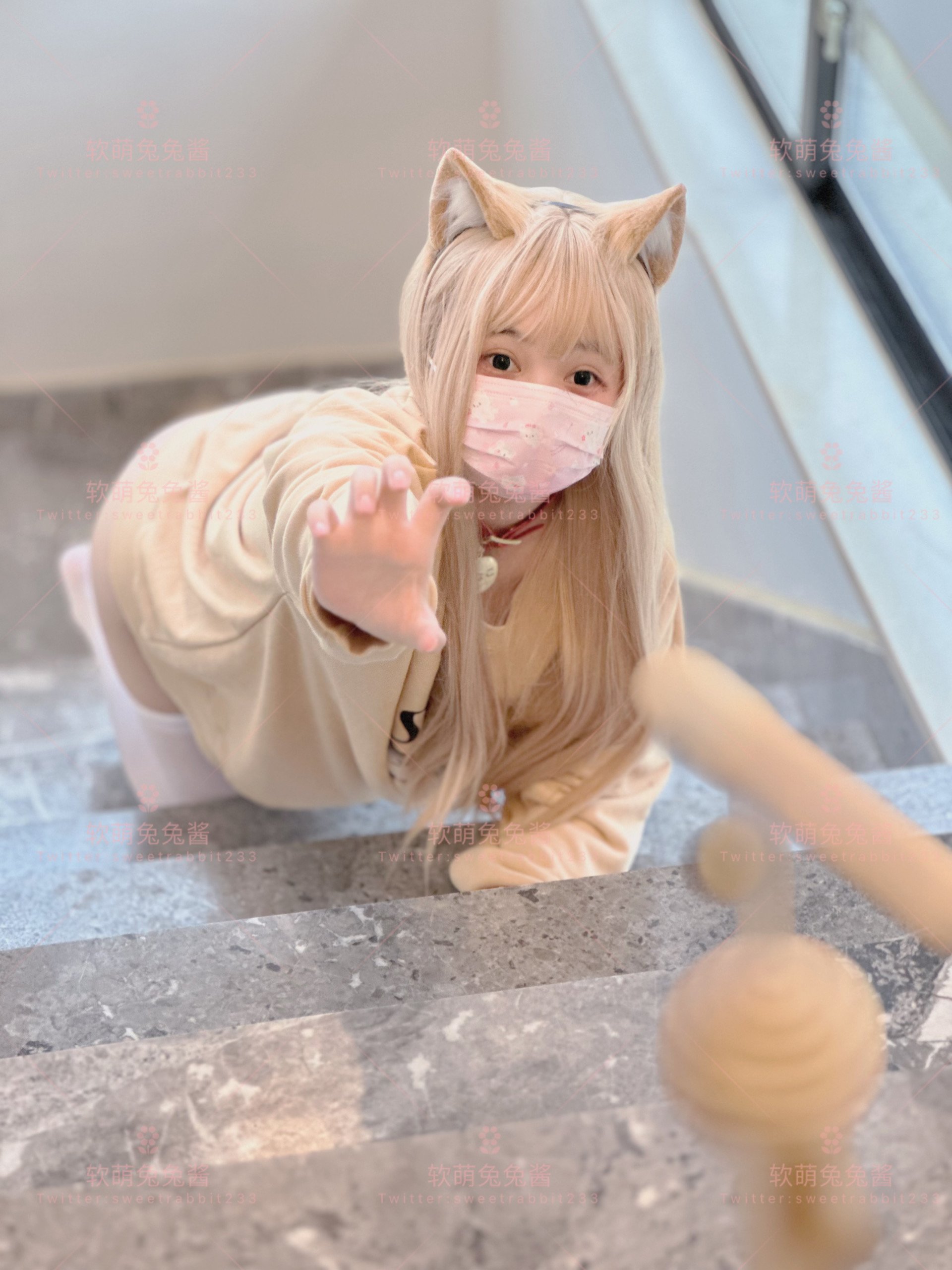 Soft Cute Bunny Chan Cat Lovers Photo Set