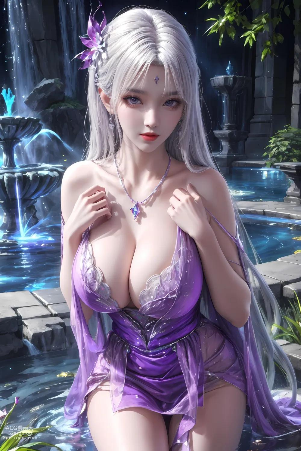 Kuzan AI Little Fairy Doctor Fountain Purple Set 41P