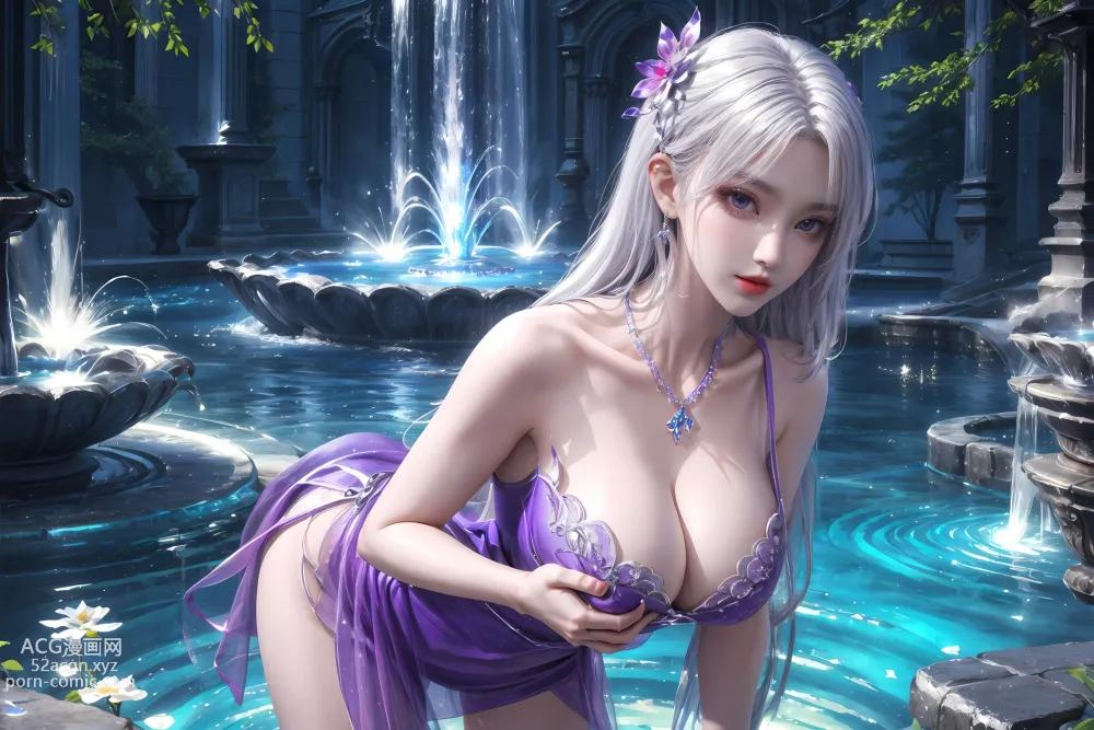Kuzan AI Little Fairy Doctor Fountain Purple Set 41P