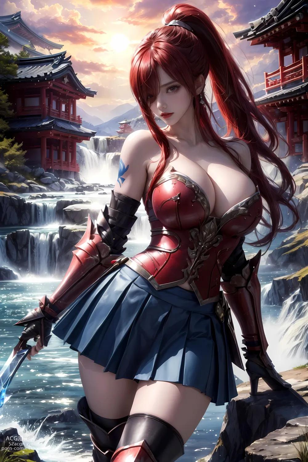 Anime Girl ] 【kuzan】 Fairy Tail - Erza (Moonlit Jade Terrace) 60