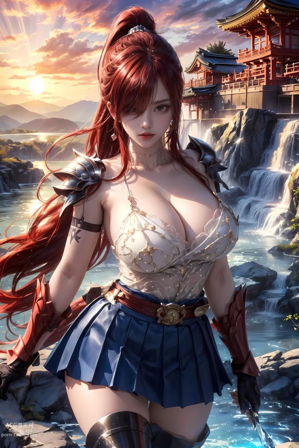 Anime Girl ] 【kuzan】 Fairy Tail - Erza (Moonlit Jade Terrace) 60