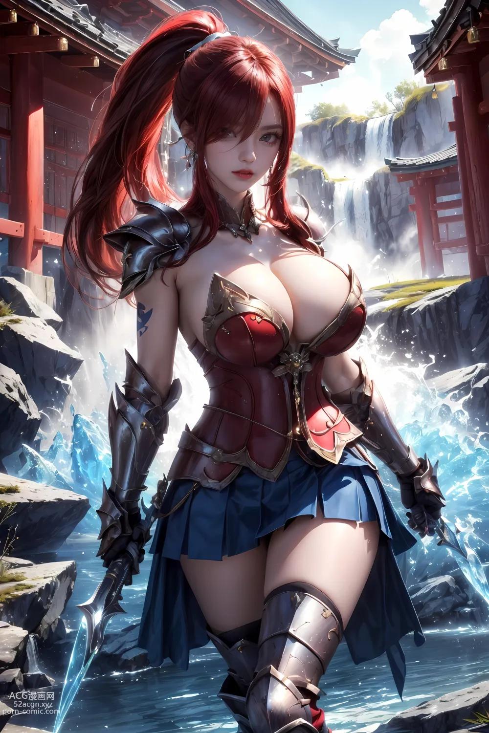 Anime Girl ] 【kuzan】 Fairy Tail - Erza (Moonlit Jade Terrace) 60