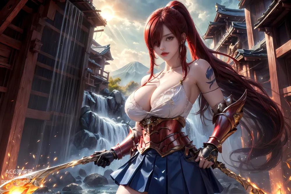 Anime Girl ] 【kuzan】Fairy Tail - Erza (Nguyệt Hạ Dao Đài) 60