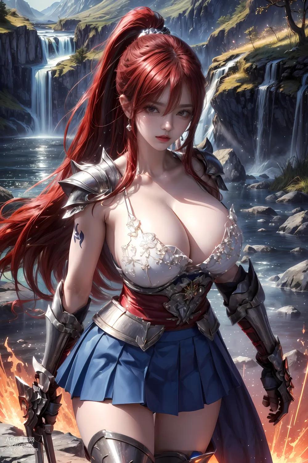 Anime Girl ] 【kuzan】 Fairy Tail - Erza (Moonlit Jade Terrace) 60