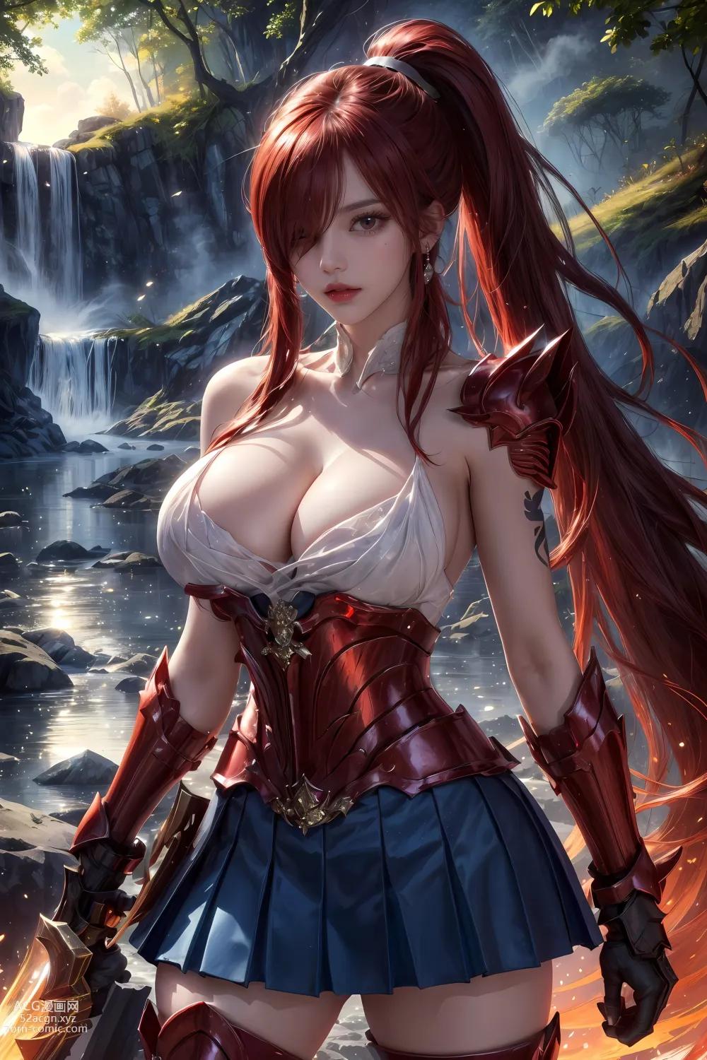 Anime Girl ] 【kuzan】 Fairy Tail - Erza (Moonlit Jade Terrace) 60