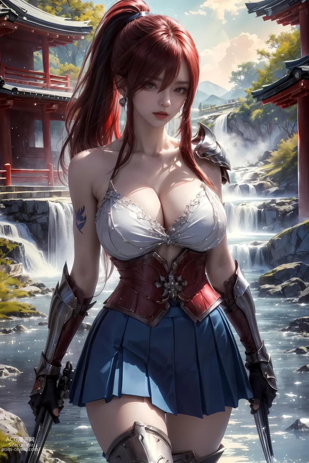 Anime Girl ] 【kuzan】 Fairy Tail - Erza (Moonlit Jade Terrace) 60