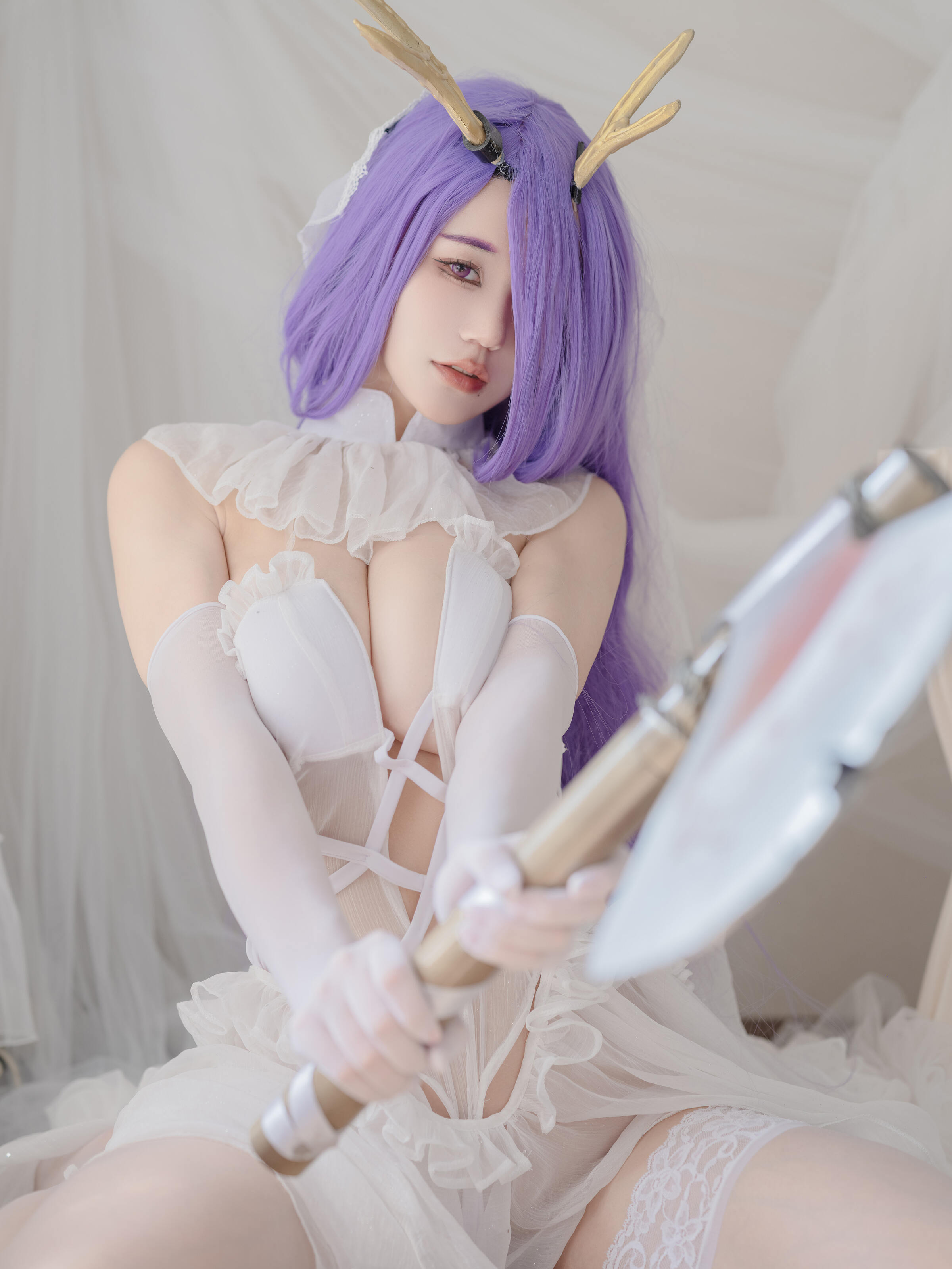 小仓千代w 金鹿 婚纱 AZURLANE