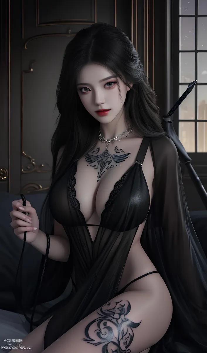 動漫女孩] [唯美] 夜魅 – AI繪畫高品質古風圖集