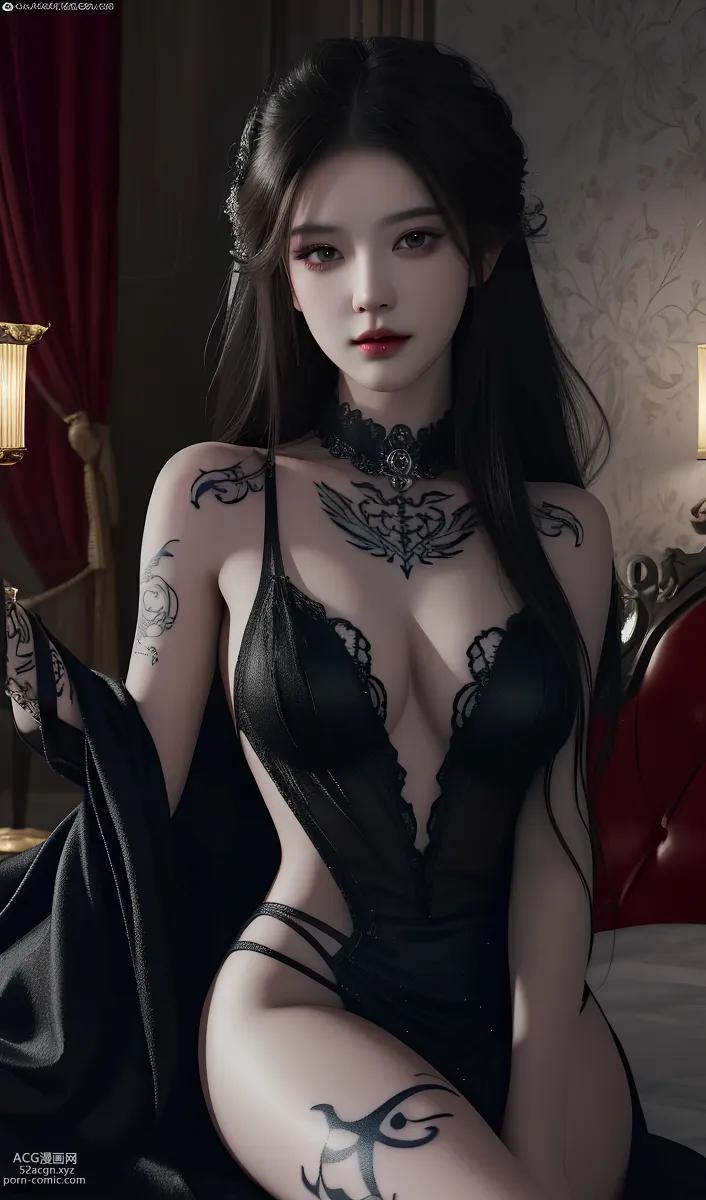 動漫女孩] [唯美] 夜魅 – AI繪畫高品質古風圖集