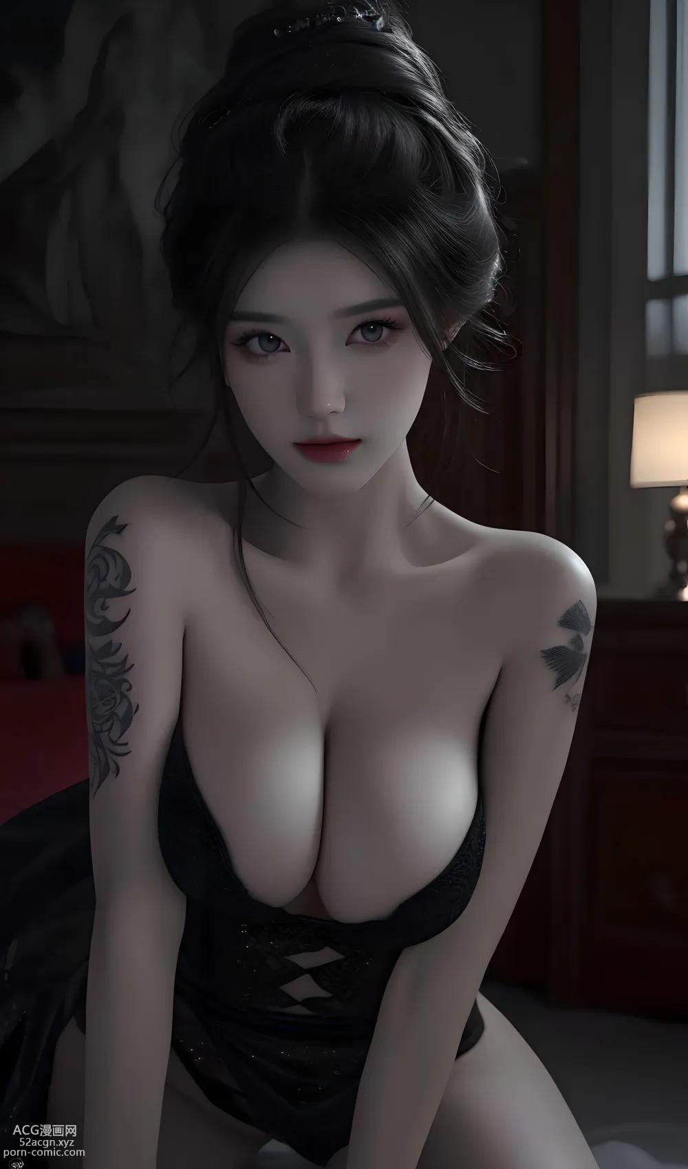 [ Anime Girl ] [唯美] 夜魅 – Ai绘画高质量古风图集