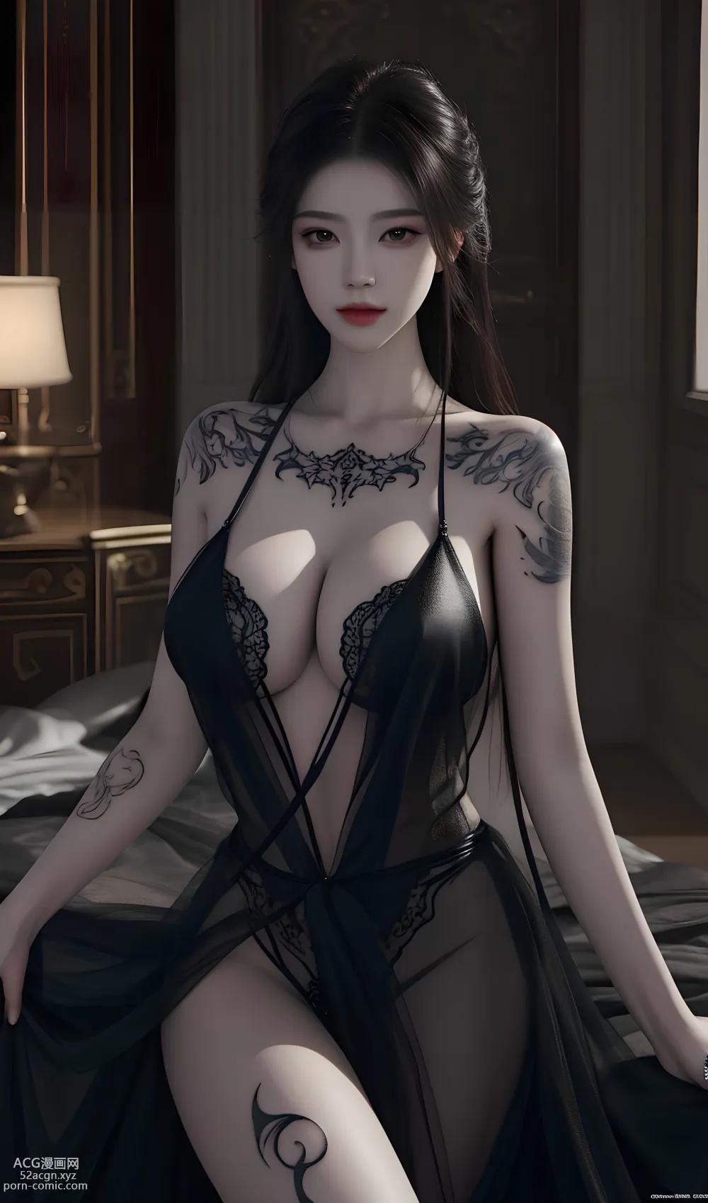 [ Anime Girl ] [唯美] 夜魅 – Ai绘画高质量古风图集