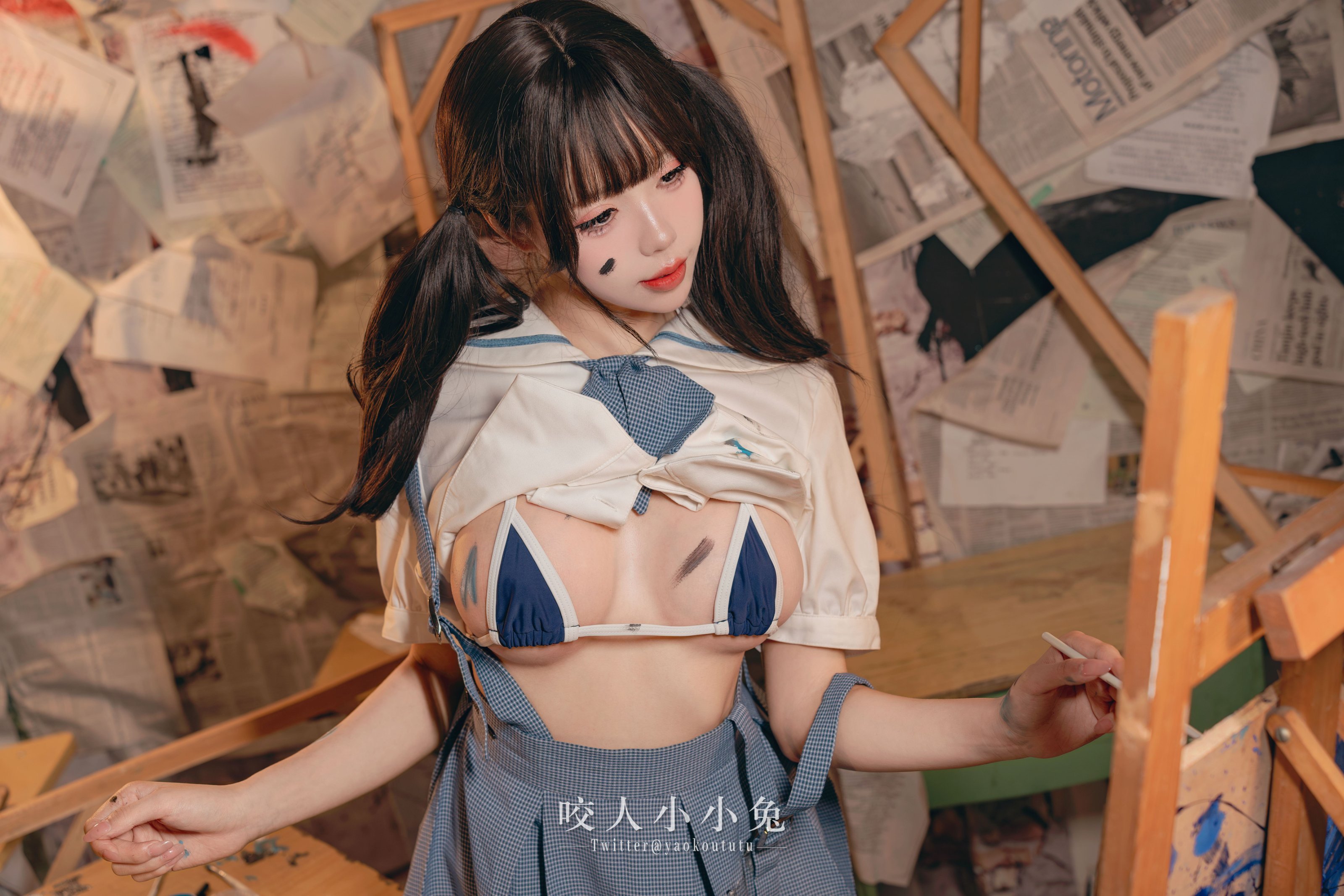 兎娘を一口かむ ovo - 未成名画作