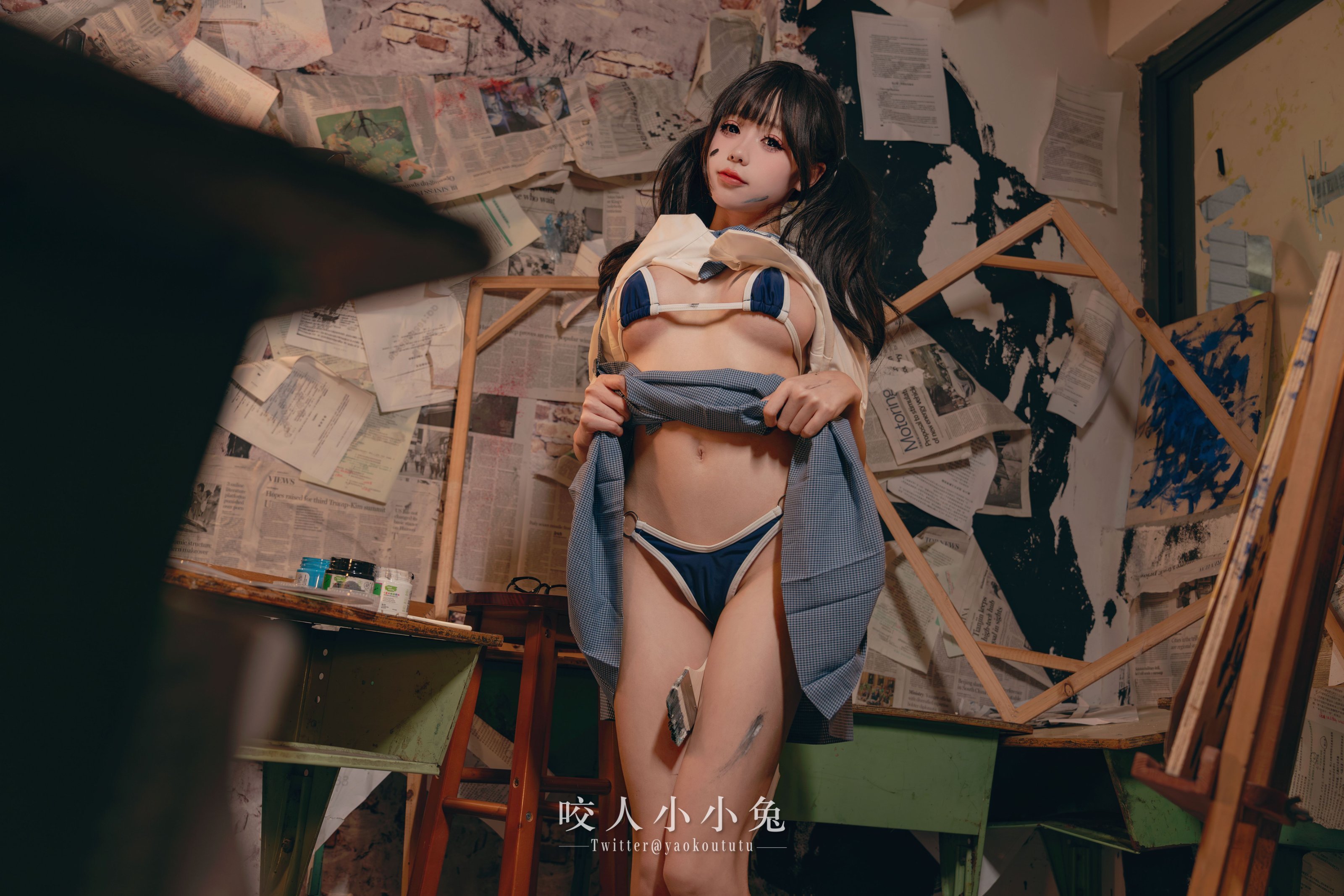 兎娘を一口かむ ovo - 未成名画作