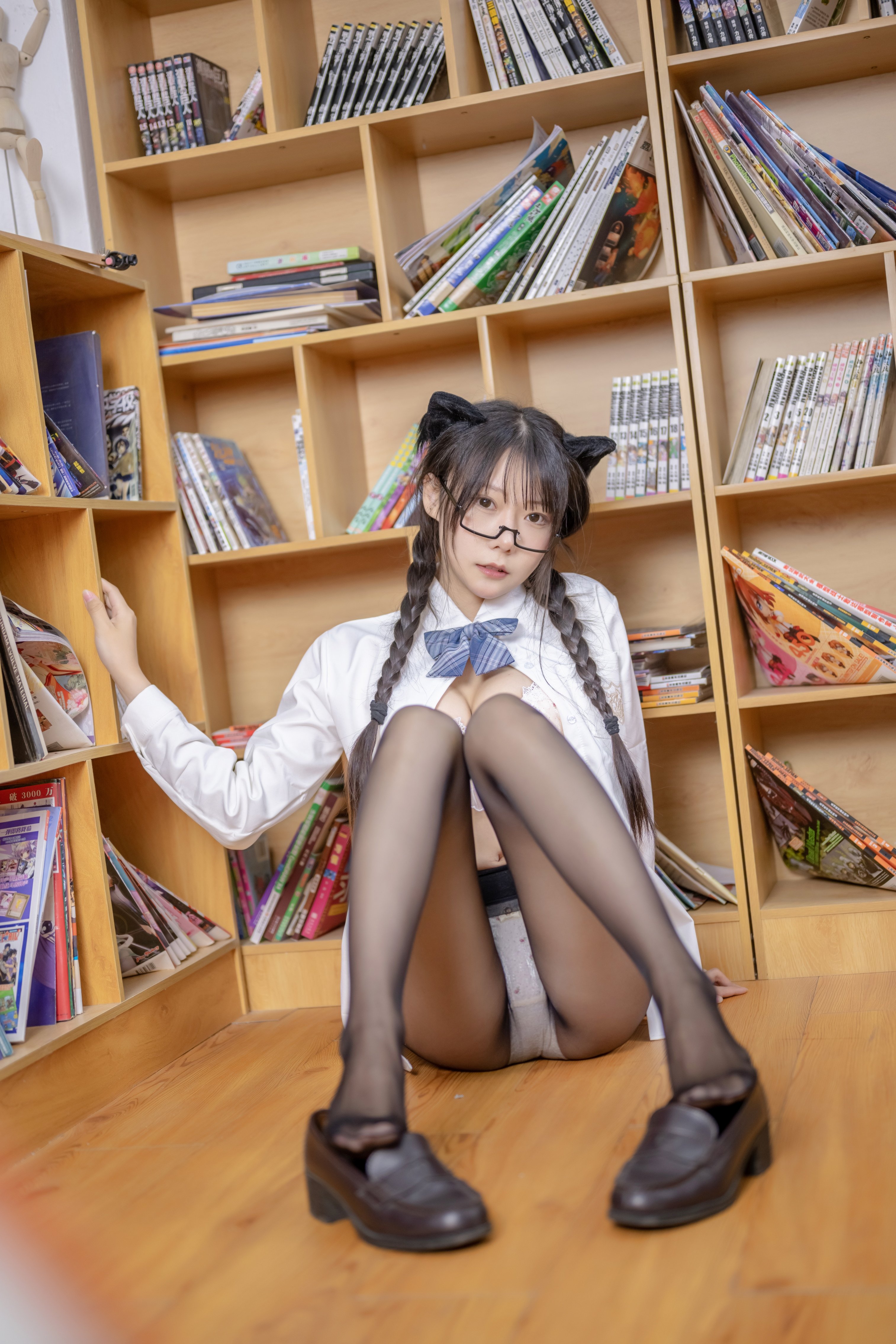 JKコスプレ 香草喵露露 - 小露乱撞 JK制服 ギャラリー