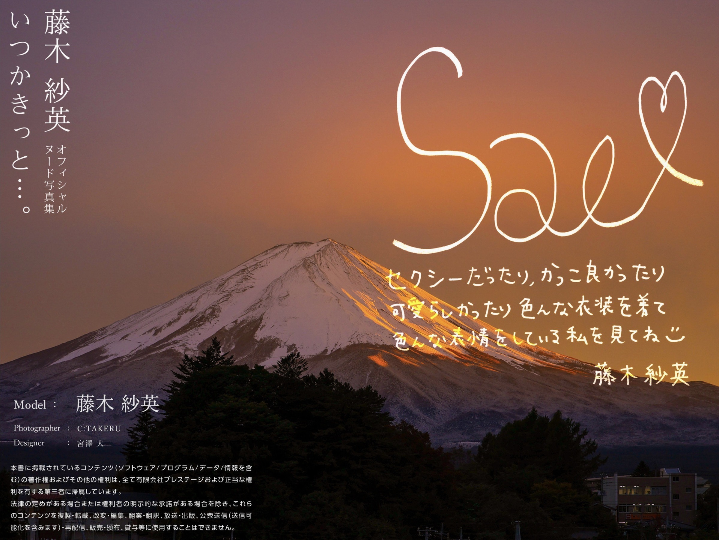 藤木紗英 公式ヌード写真集 いつかきっと 79P