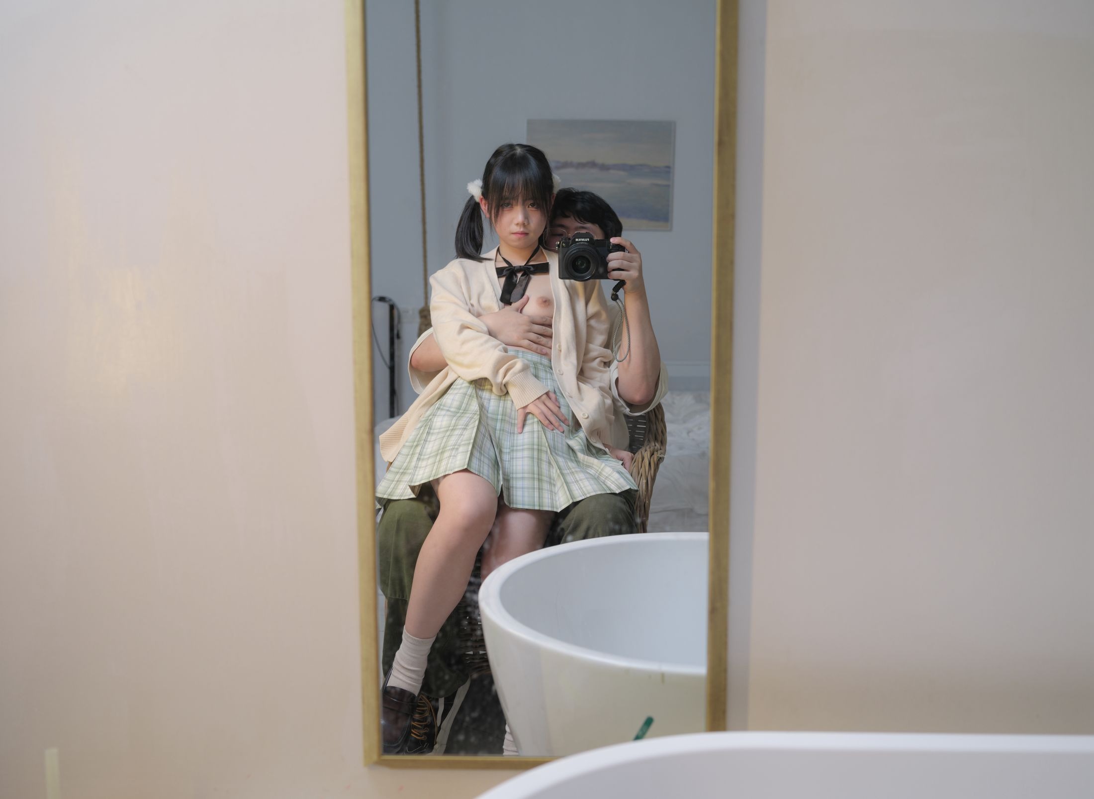 ชุด JK 小鱼 - JK学妹 Gallery 158P
