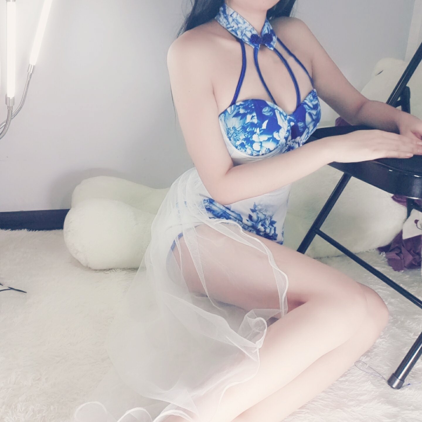 千舞樱落 - 青花瓷旗袍