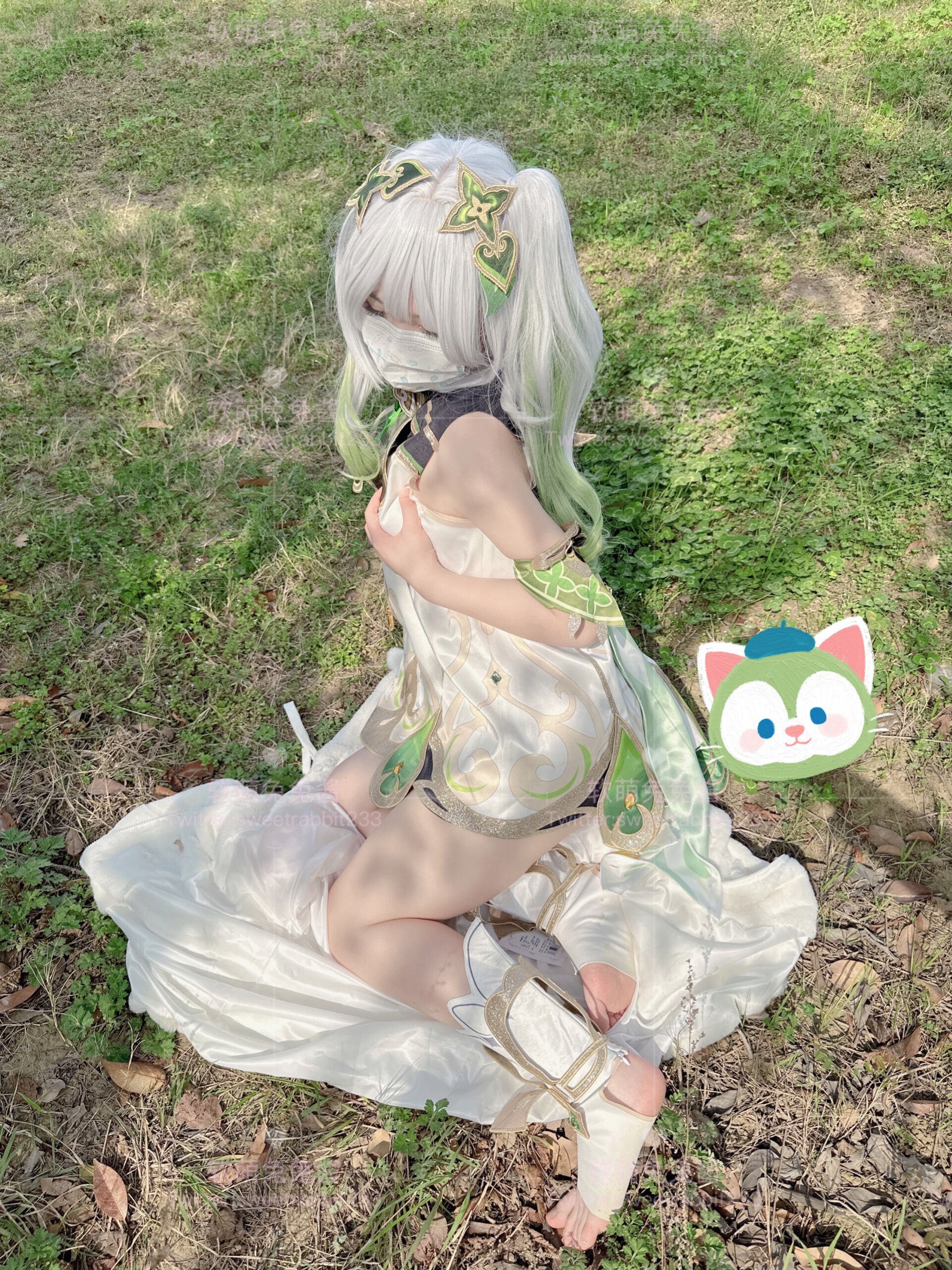 Ruan Meng Tu Tu Jiang - Nahida với GIF