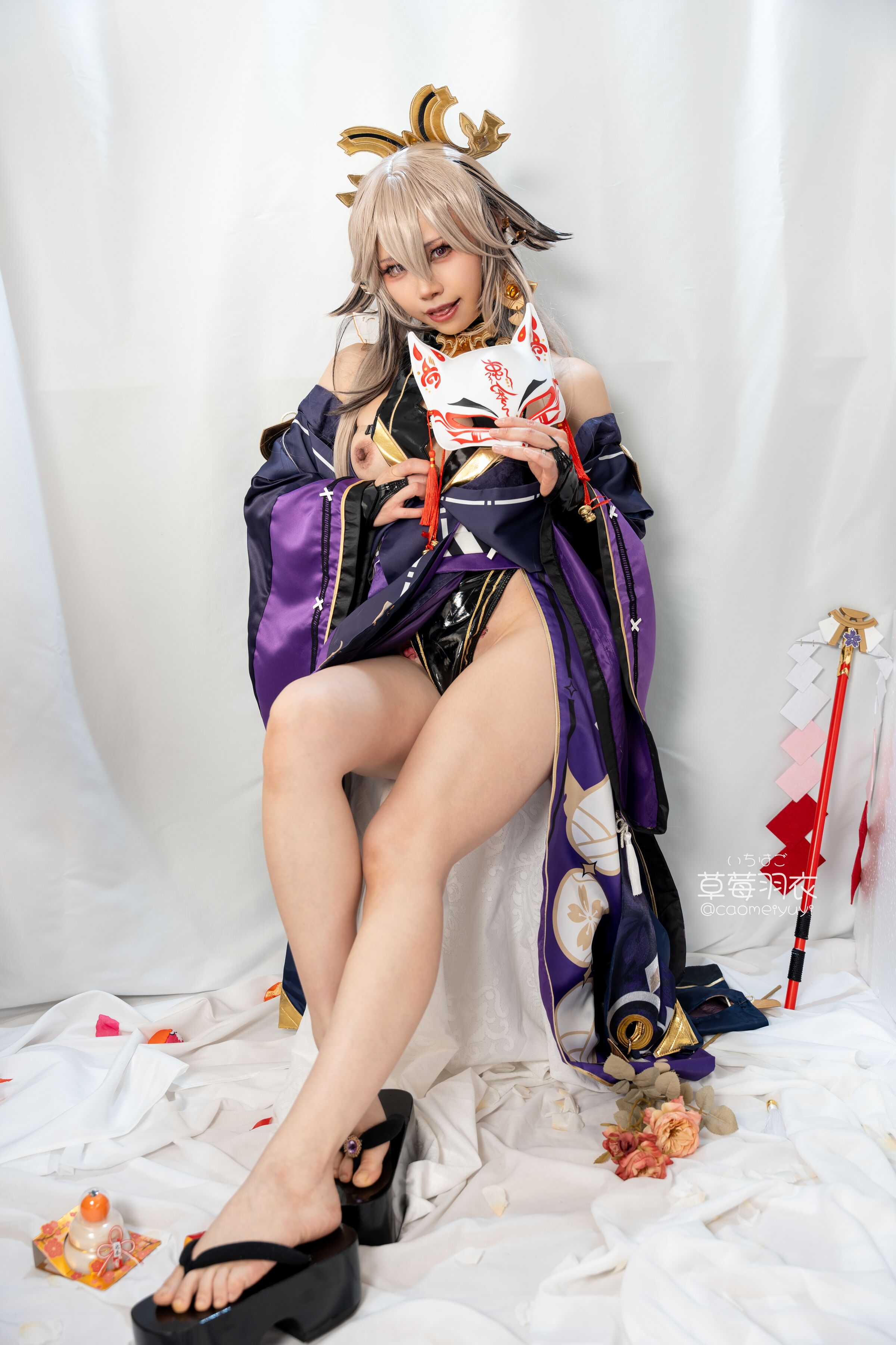 Thảo Mơ Vũ Y] [Đen Gyaru Yae Miko] Màu Mực Anh Đào Của Đêm Sinh Nhã Nghệ