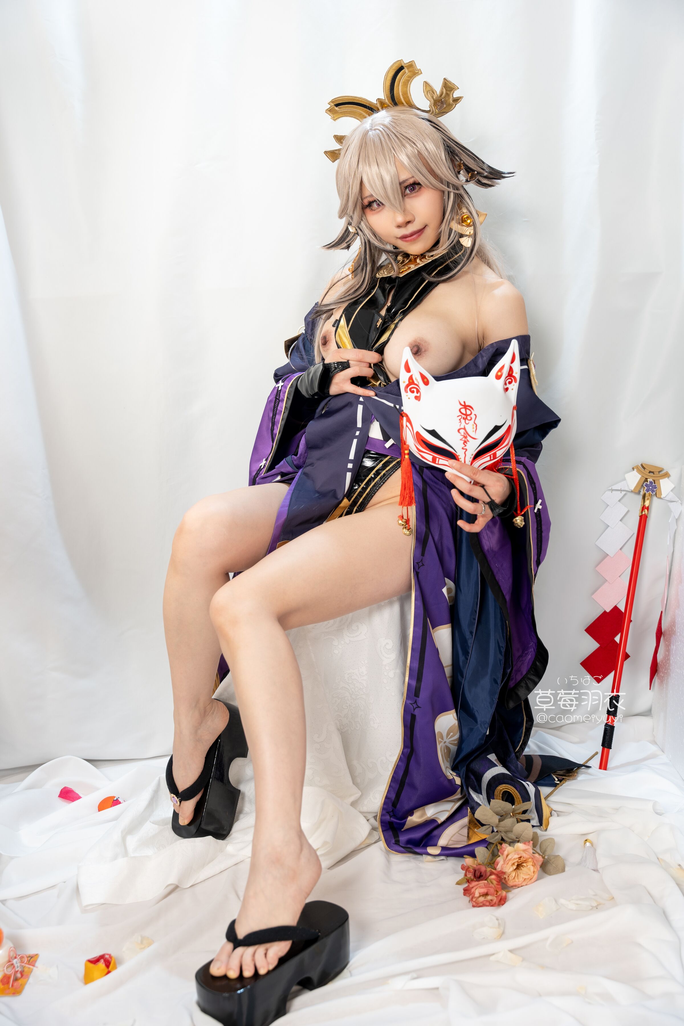 Thảo Mơ Vũ Y] [Đen Gyaru Yae Miko] Màu Mực Anh Đào Của Đêm Sinh Nhã Nghệ