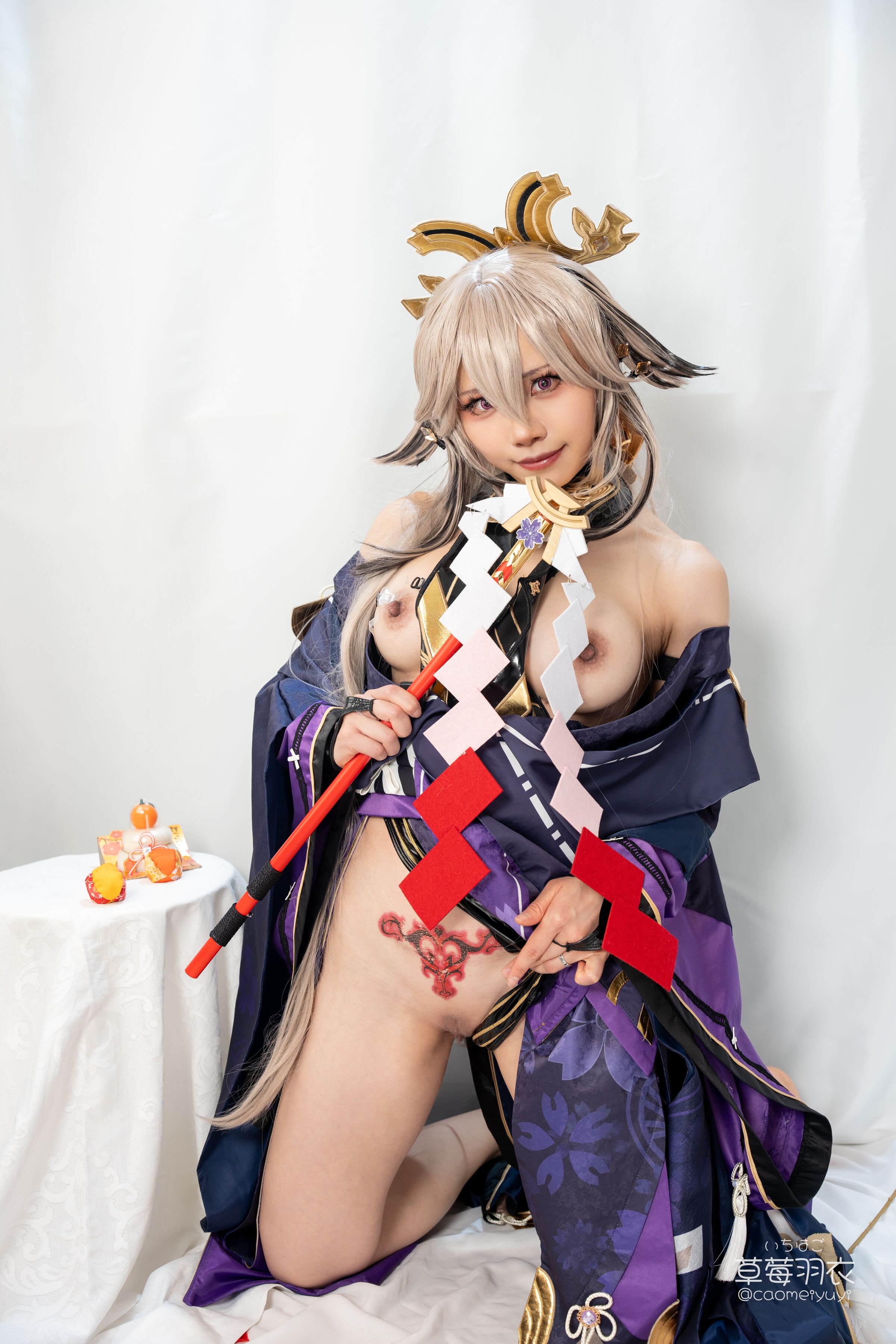 Thảo Mơ Vũ Y] [Đen Gyaru Yae Miko] Màu Mực Anh Đào Của Đêm Sinh Nhã Nghệ