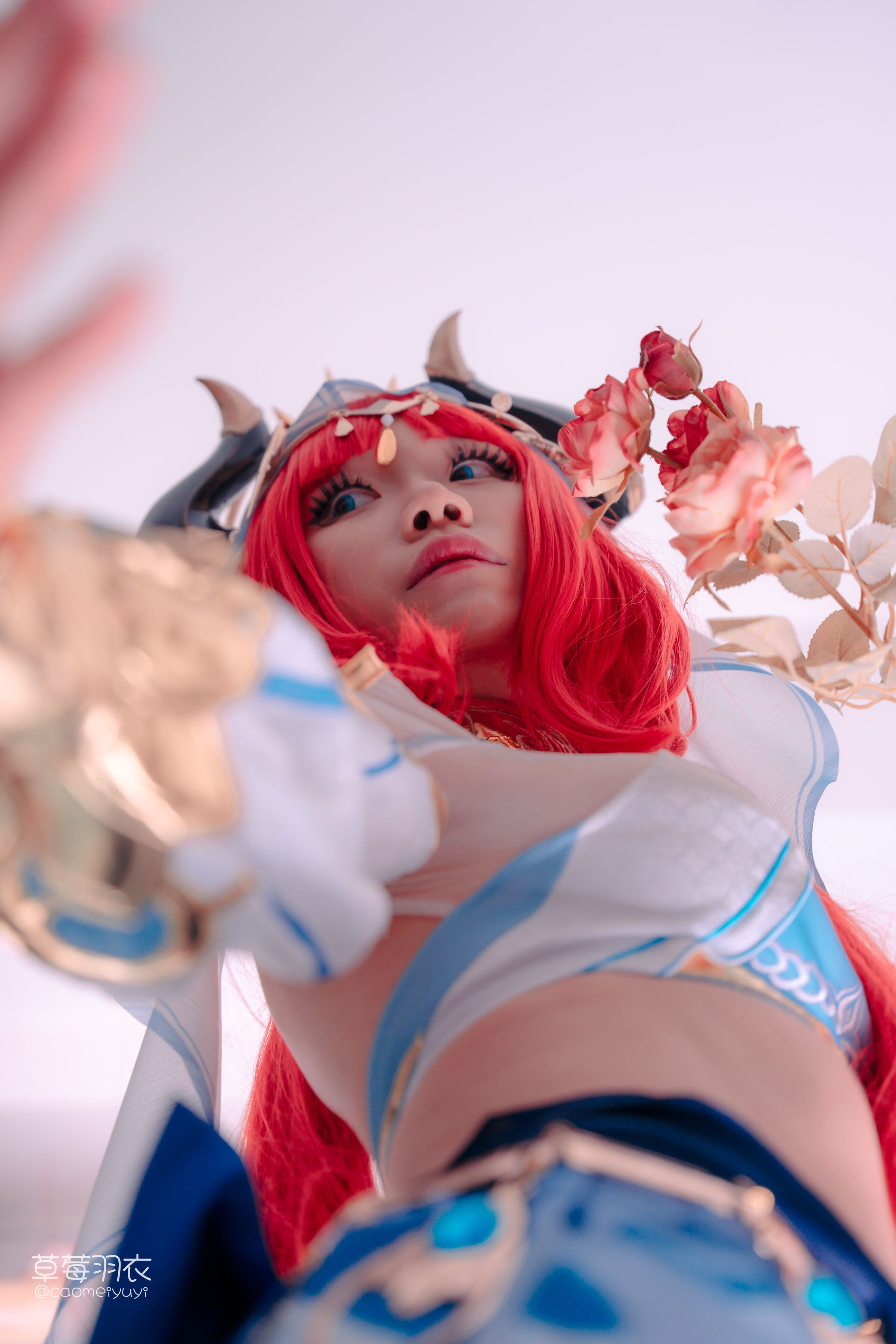 Strawberry Feather Garment] A Dance of Prayer Dedicated to the Flower God