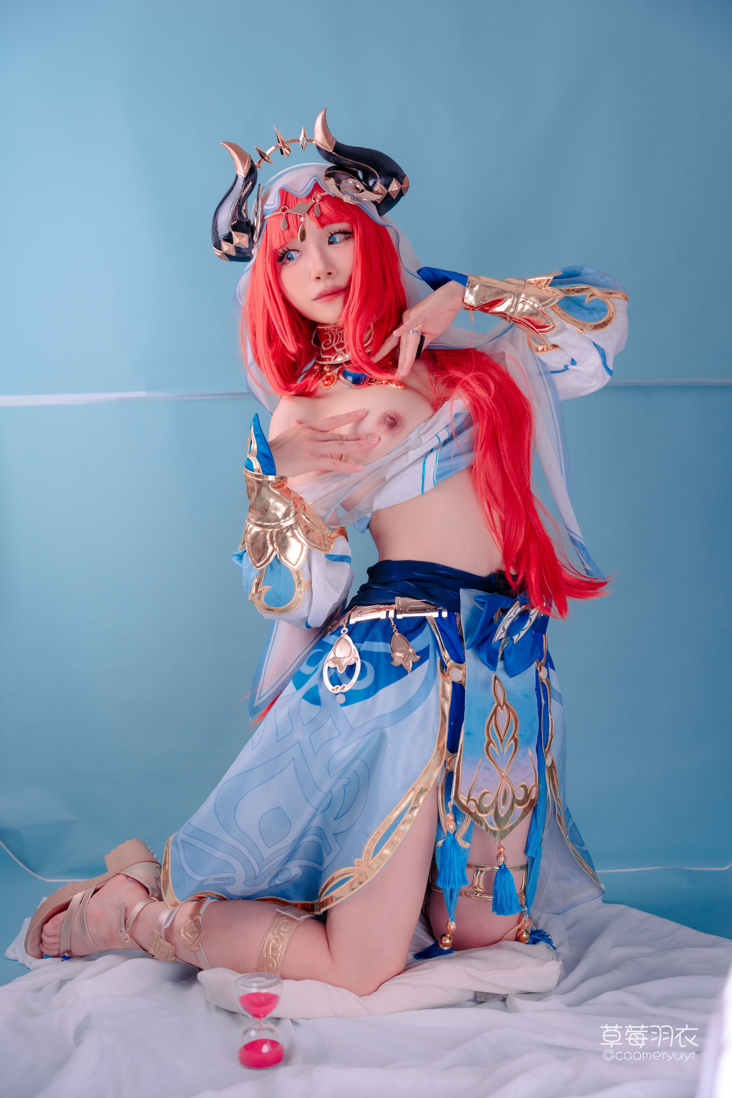 Strawberry Feather Garment] A Dance of Prayer Dedicated to the Flower God
