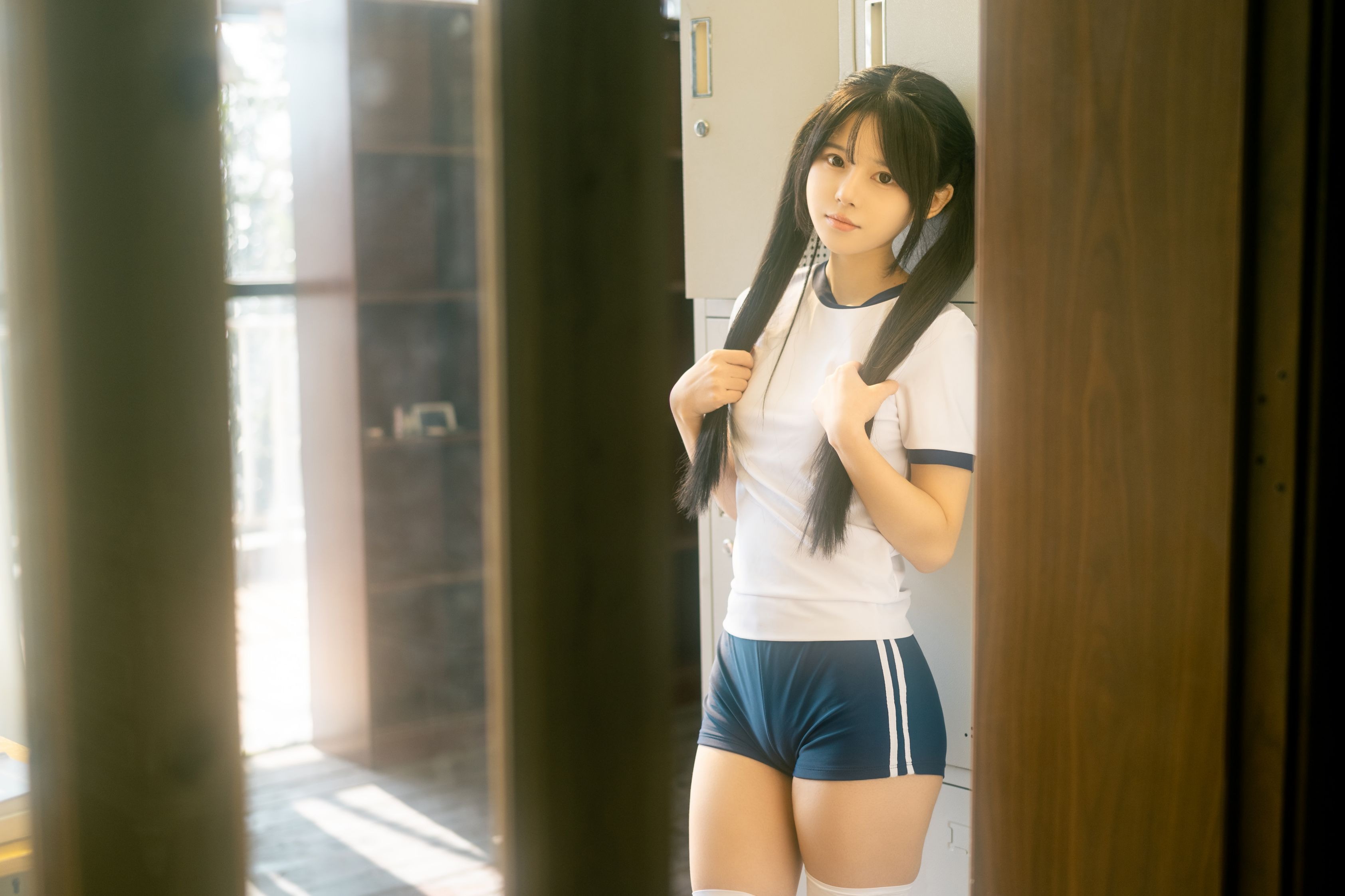 Rua Ruan: Spring's Changing Room - Gymnastics Uniform [47P-469MB