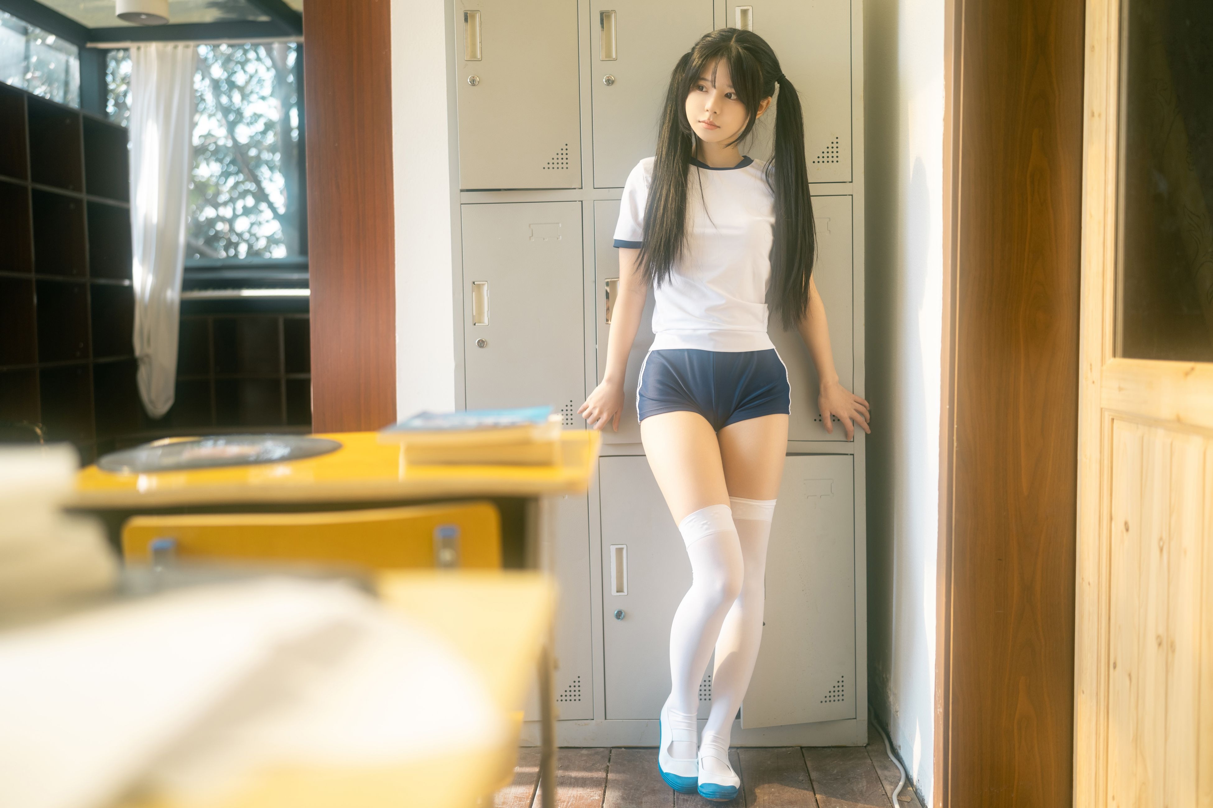 รูอา หร่วนหร่วน ห้องเปลี่ยนเสื้อผ้าฤดูใบไม้ผลิ - ชุดยิมนาสติก [47P-469MB