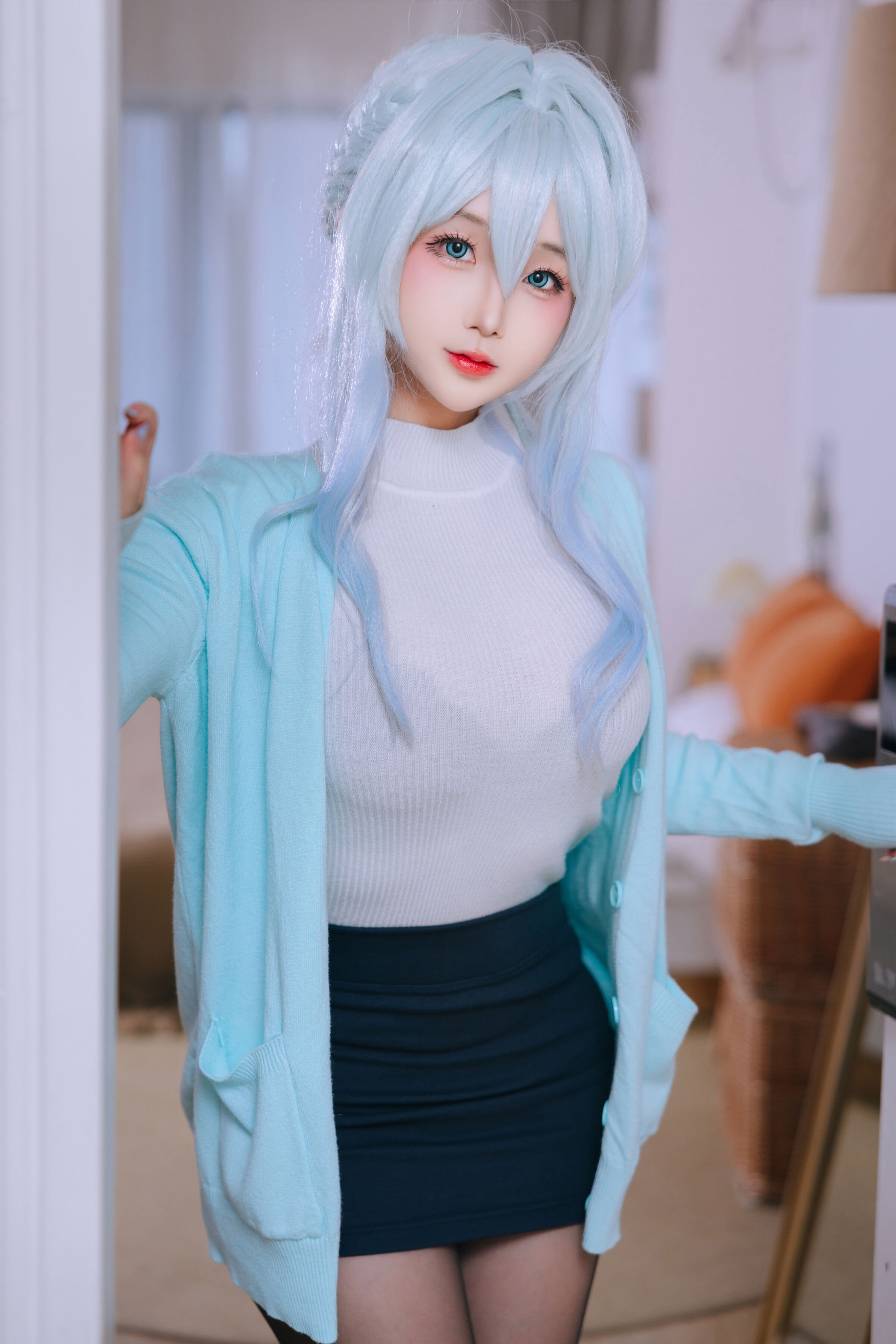 Rina Jiao Góa Phụ Nữ Tuyết Cosplay