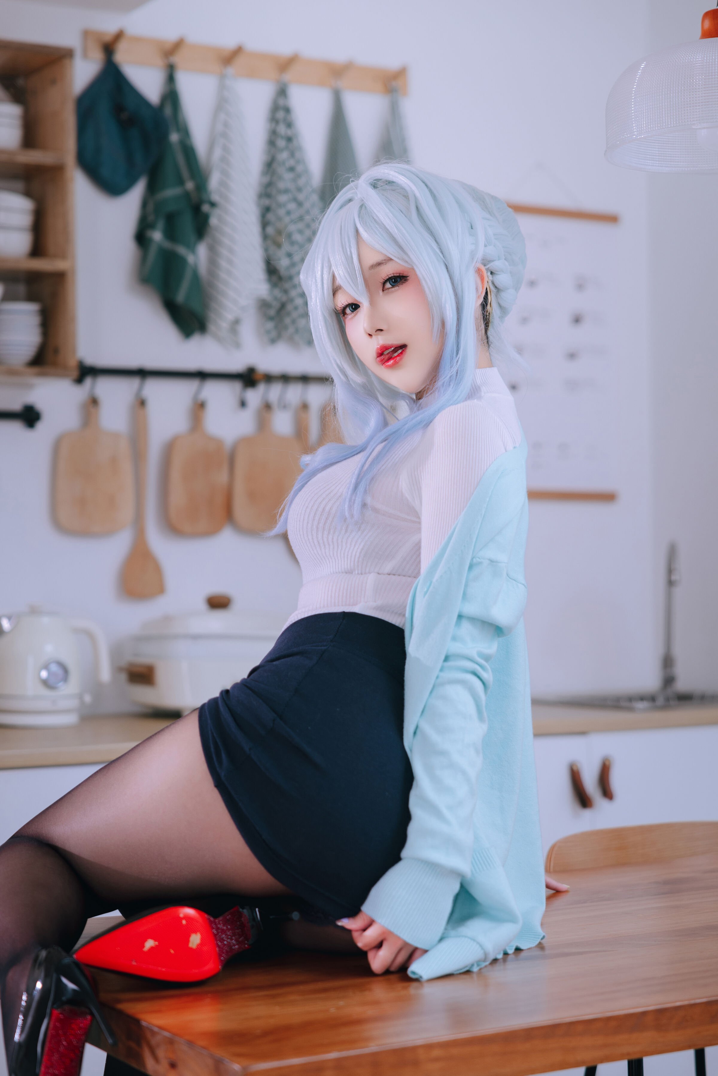 Rina Jiao Góa Phụ Nữ Tuyết Cosplay
