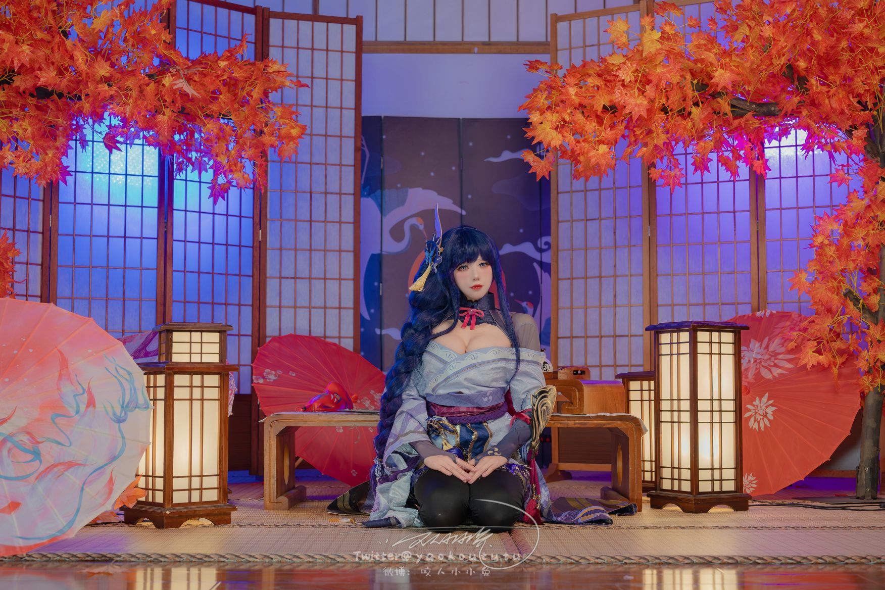 咬人小小兔(咬一口兔娘) - 3月作品 原神雷電将軍 [76P1V-1.43G