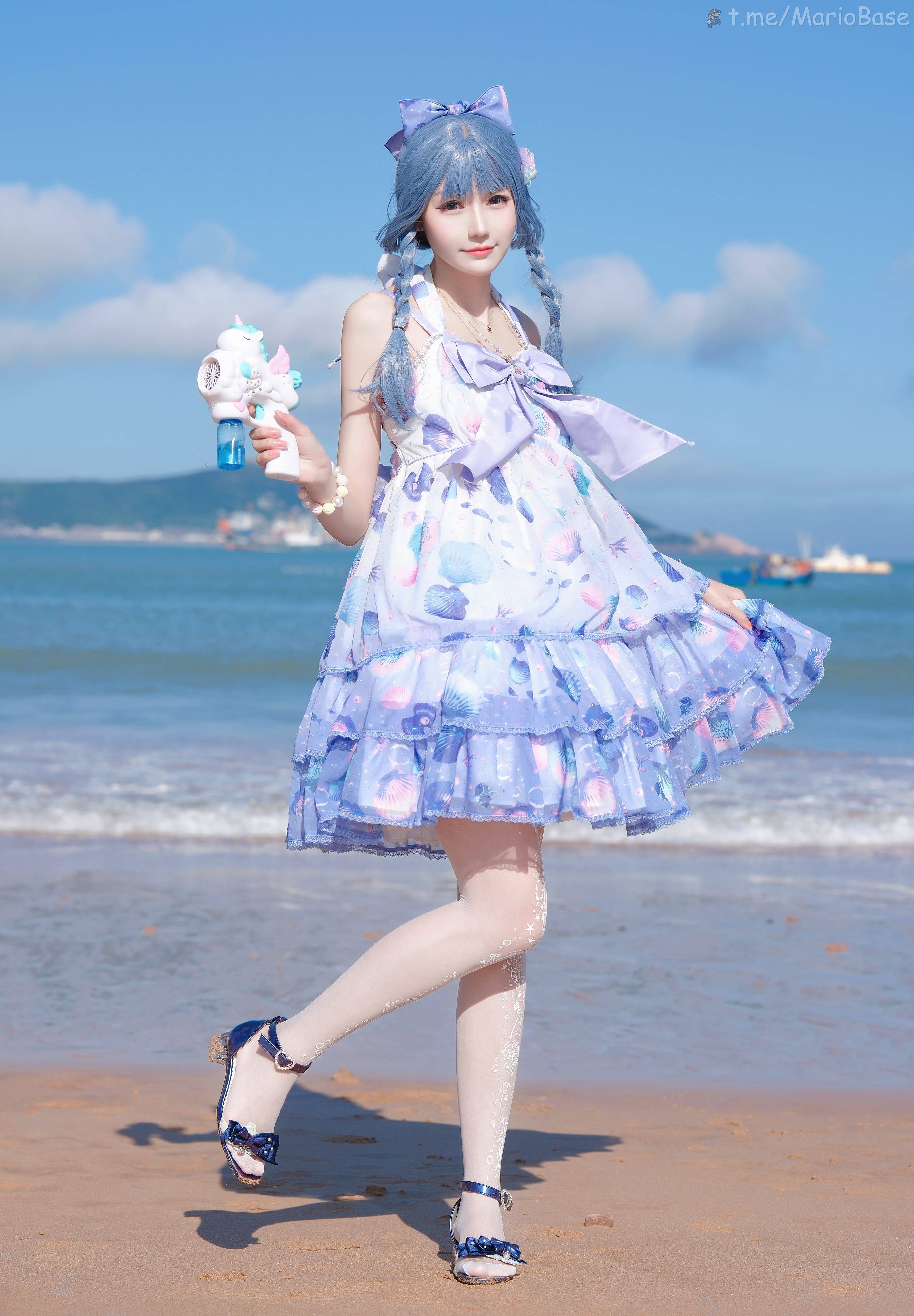 彩芸_Nebula - グラデーション 貝殻 白紫 [15P