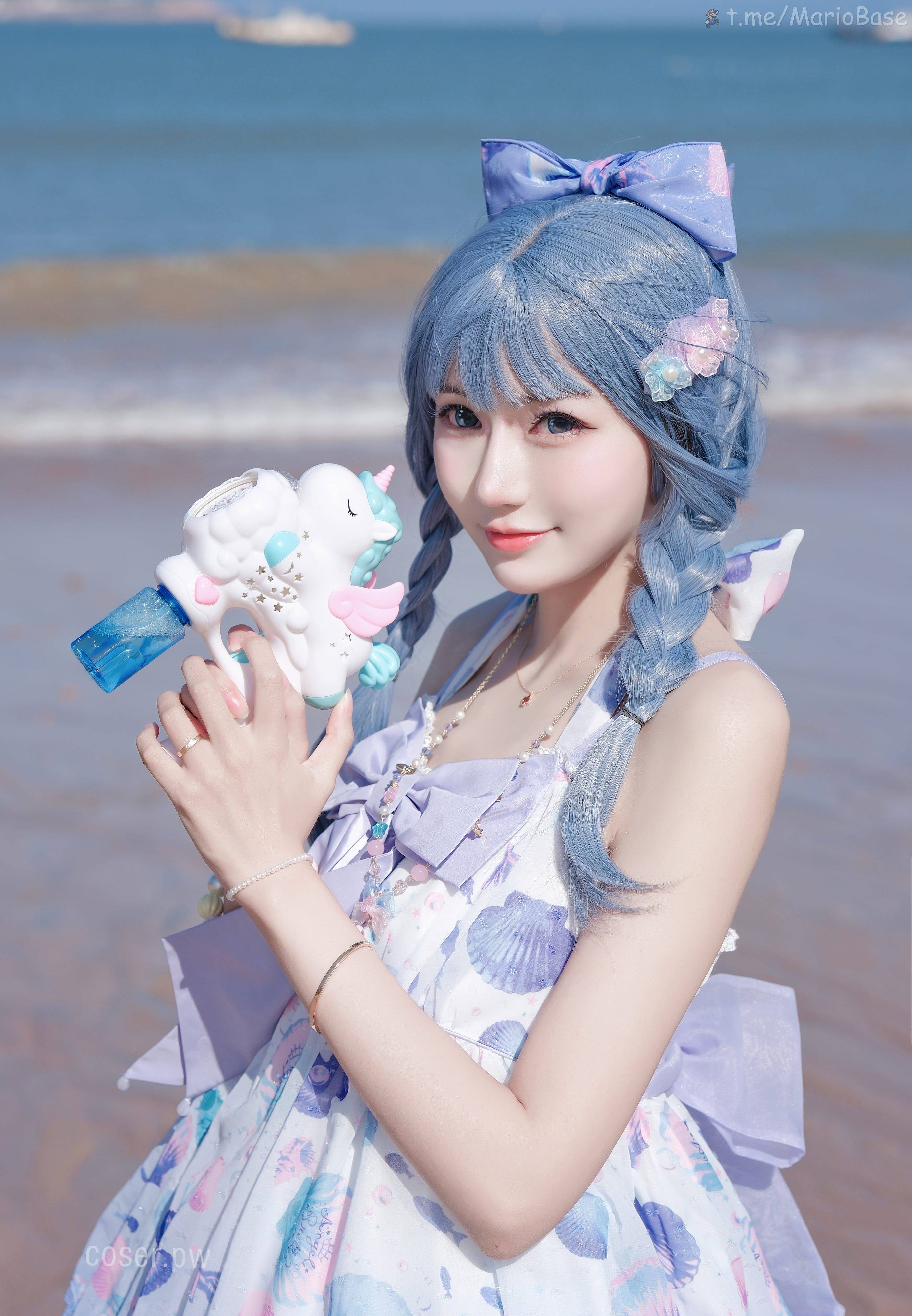 彩芸_星雲 - 漸變貝殼白紫 [15P