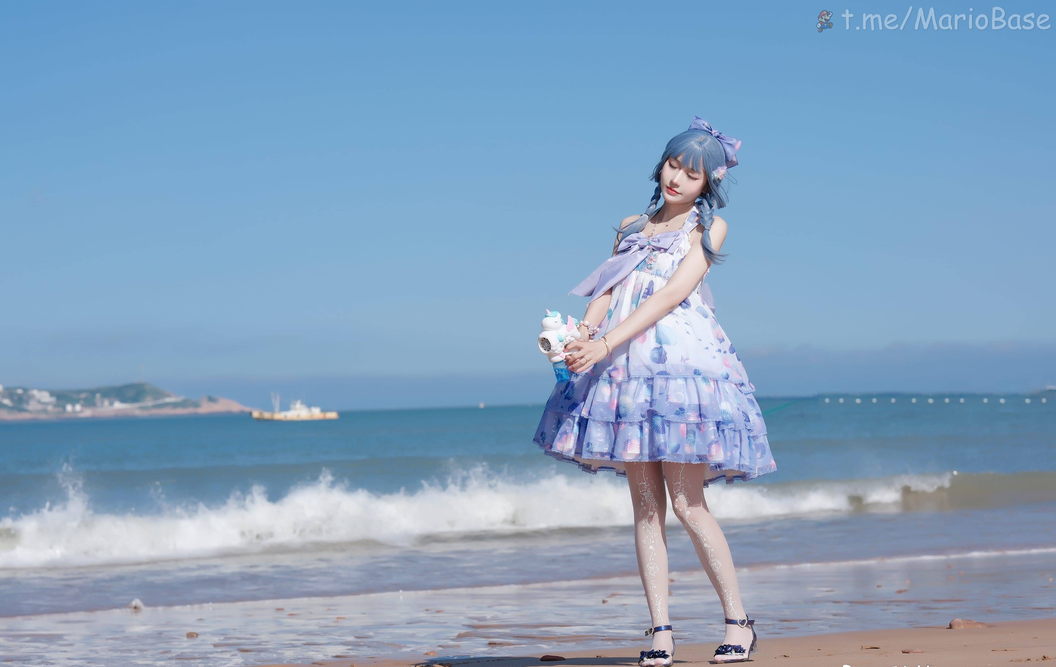 彩芸_Nebula - グラデーション 貝殻 白紫 [15P
