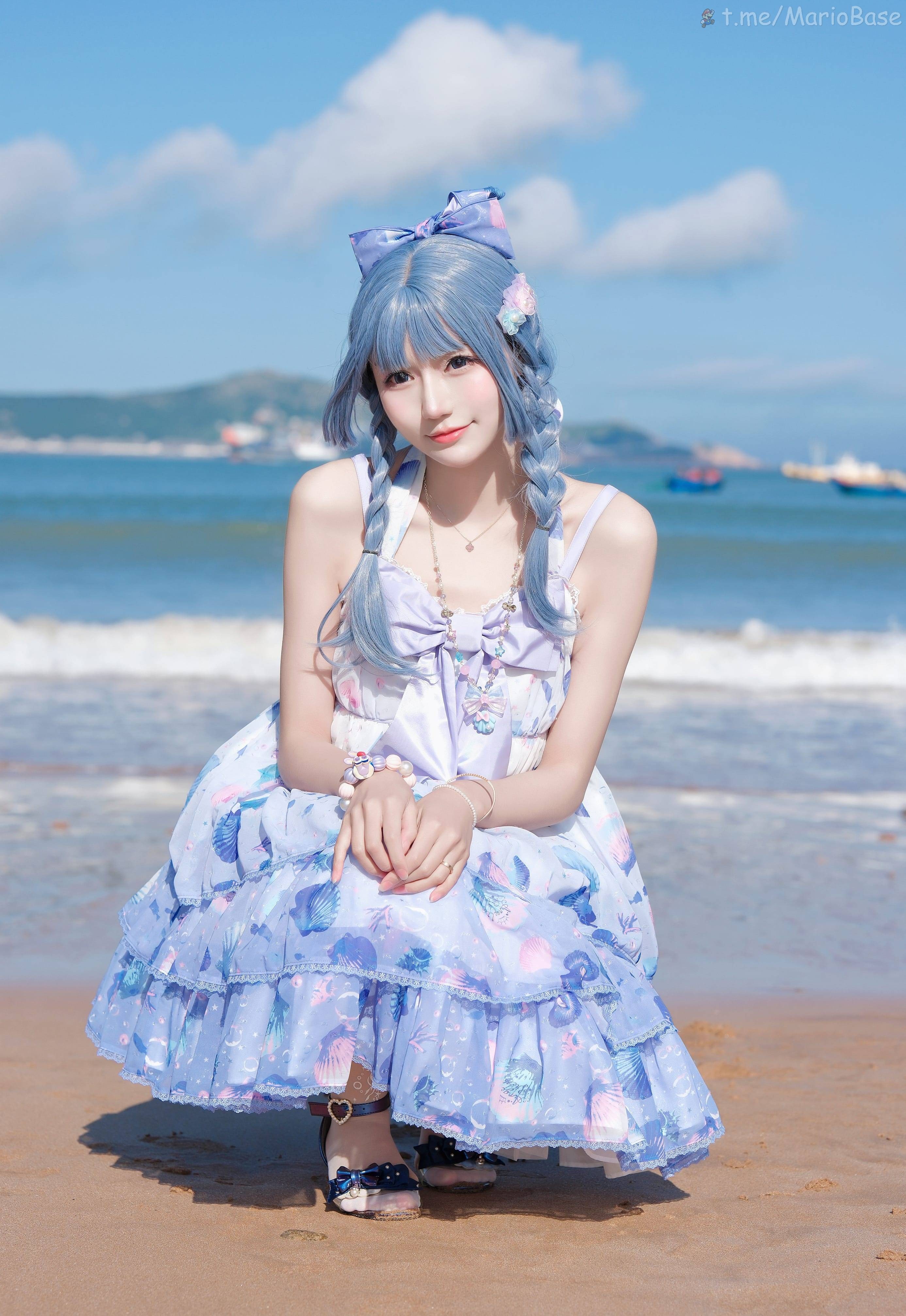 彩芸_星雲 - 漸變貝殼白紫 [15P