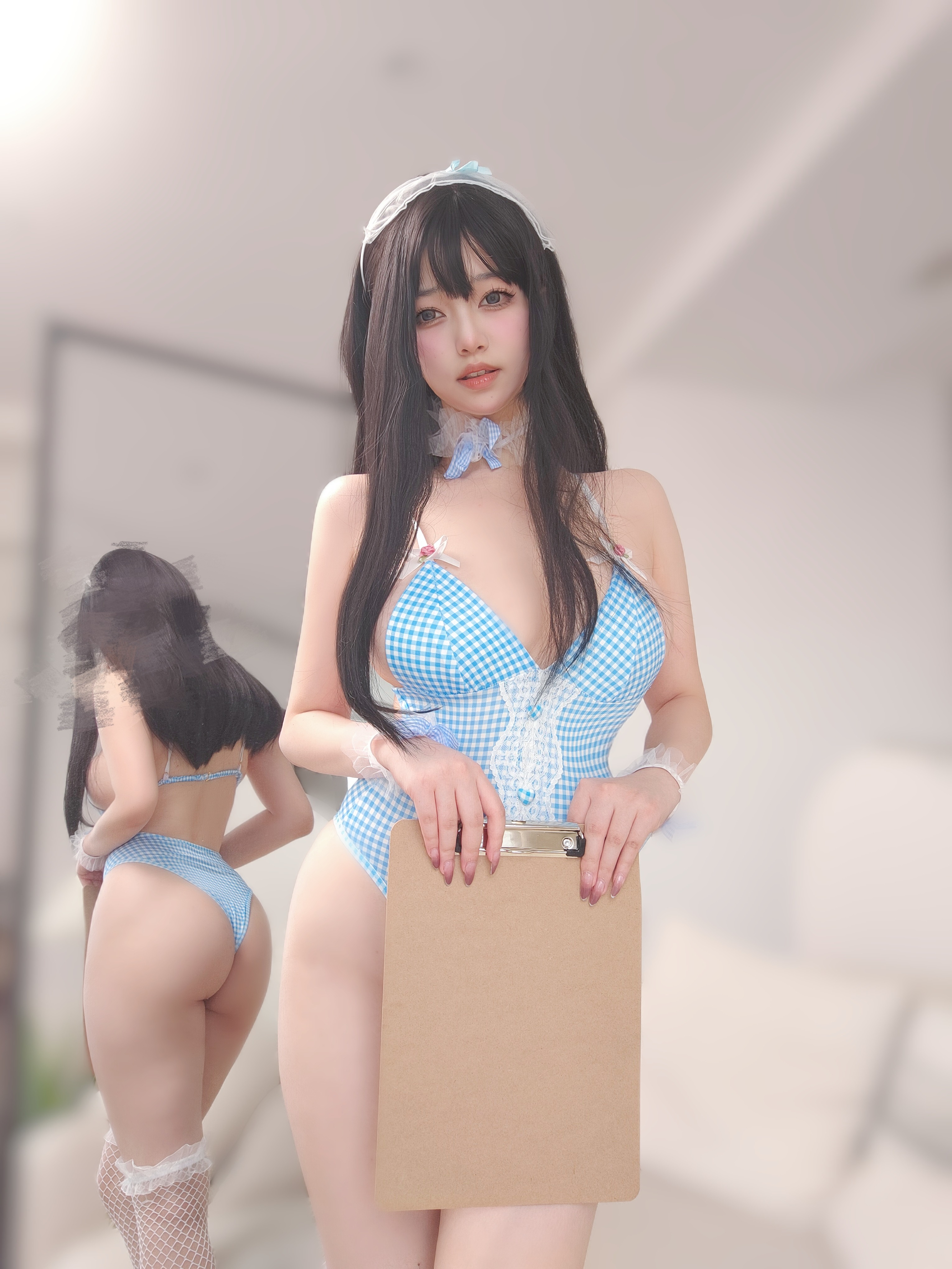 女主K 藍色泳裝女僕