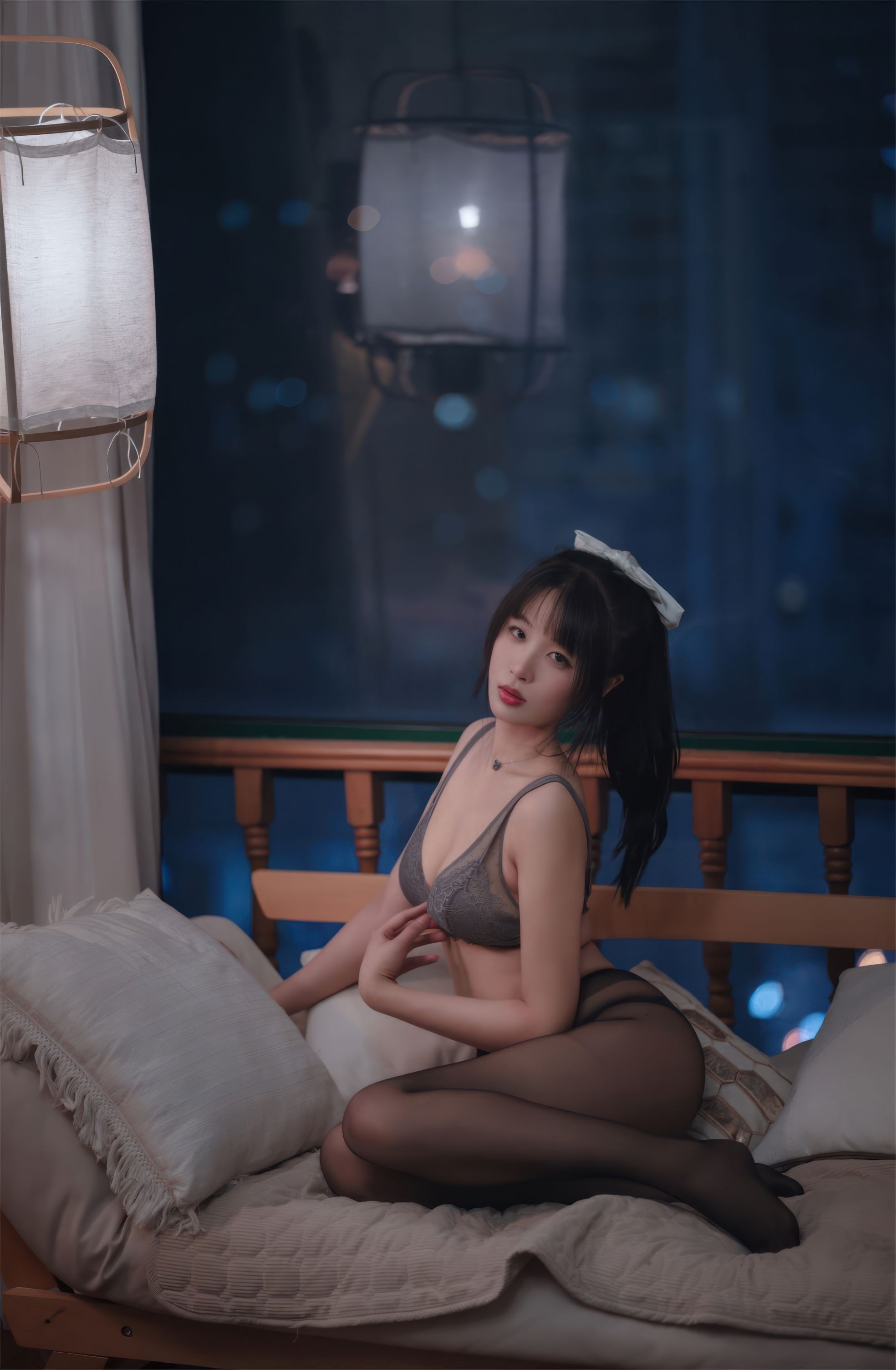 軒蕭學姐 灰色蕾絲 50P