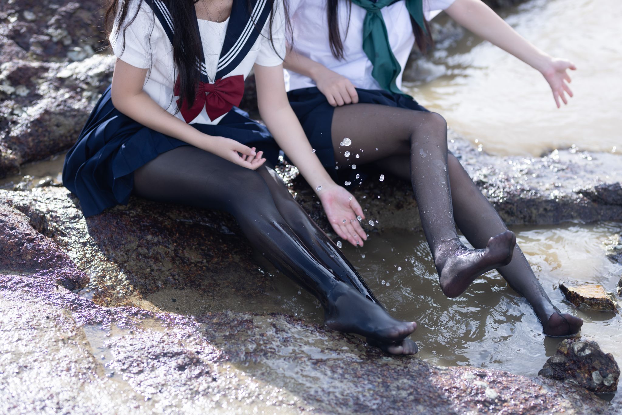 ブダイマオ & 三無人型 - セーラー服百合黒シルク