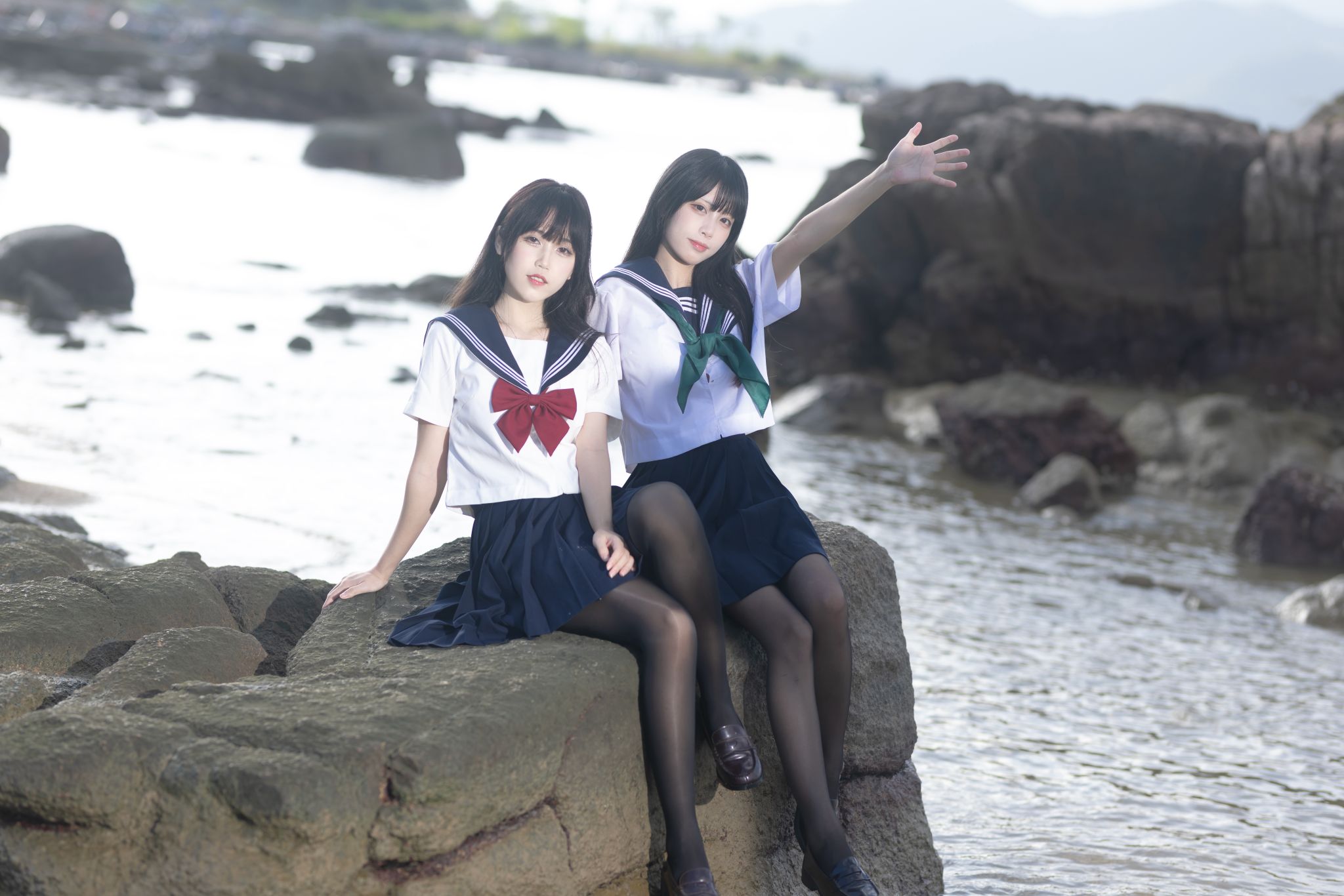 ブダイマオ & 三無人型 - セーラー服百合黒シルク