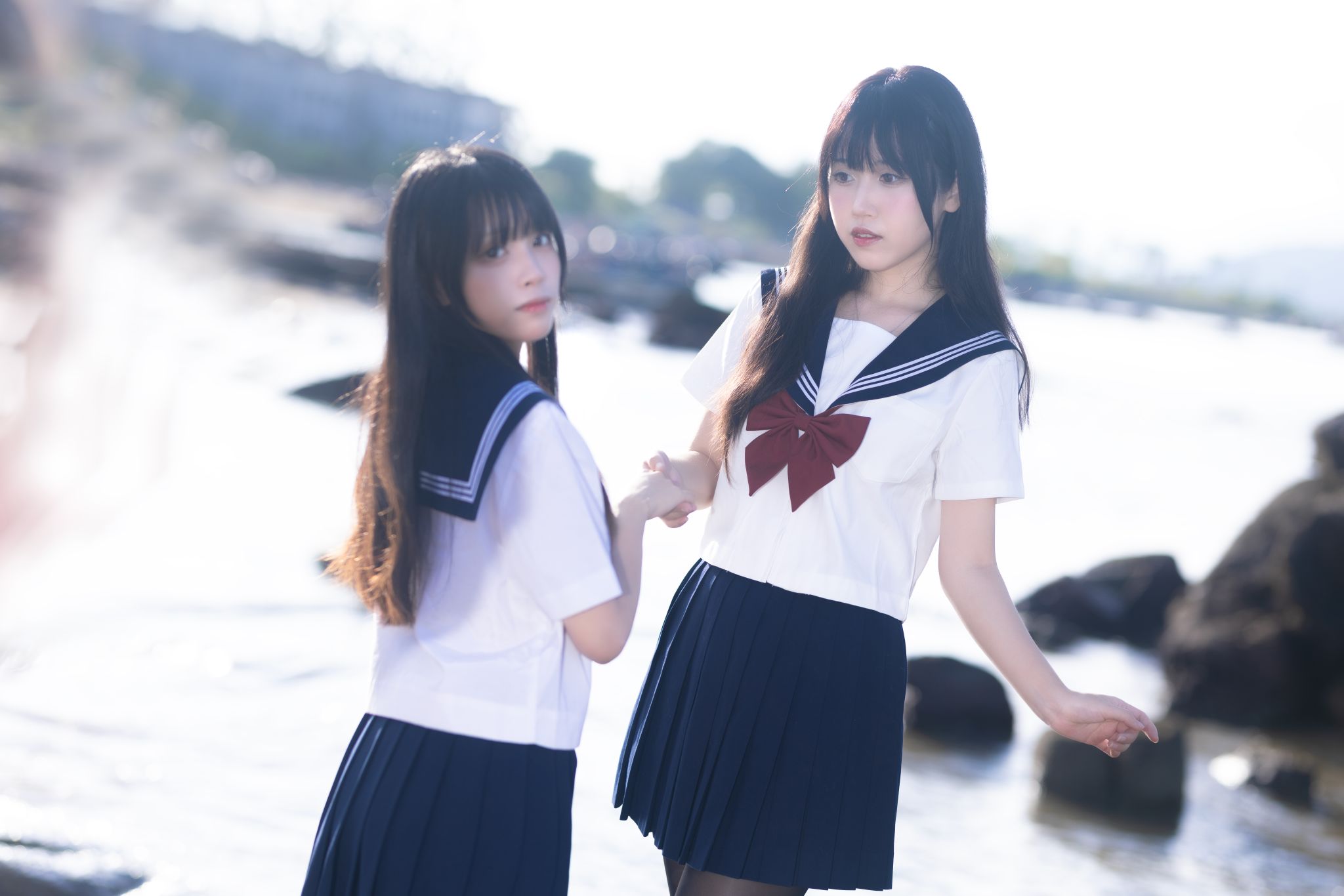 ブダイマオ & 三無人型 - セーラー服百合黒シルク
