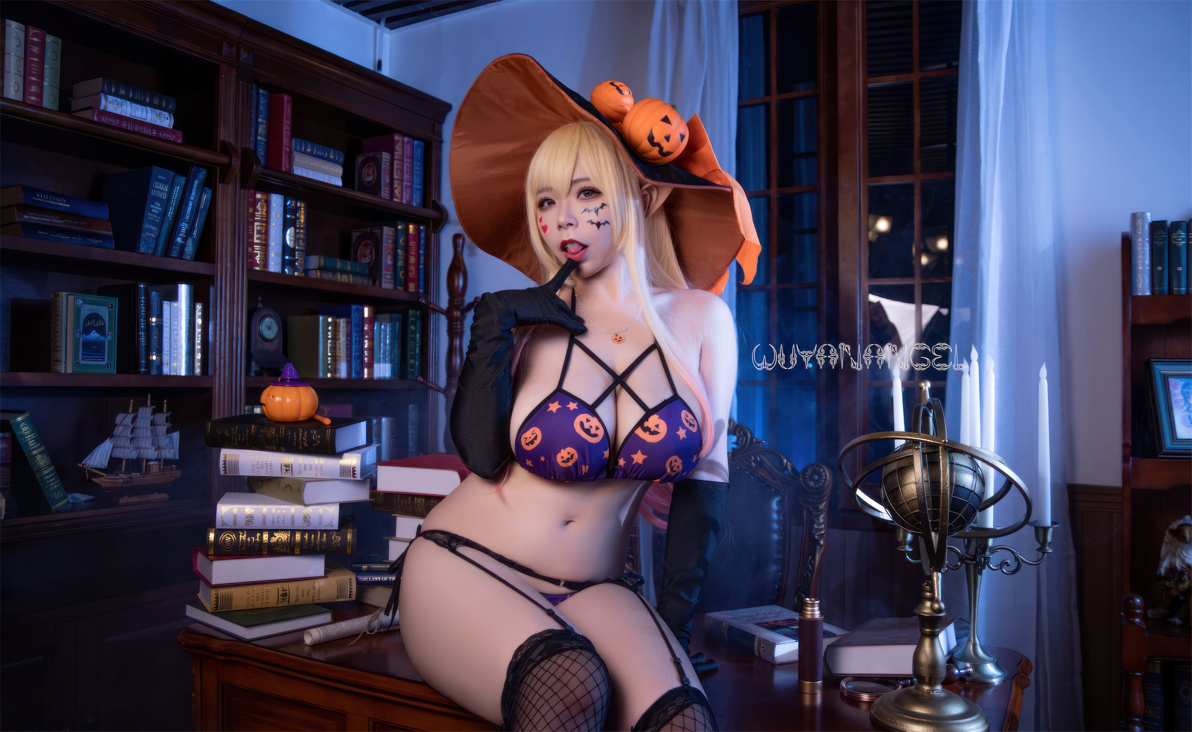 無顔小天使wy - 喜多川海夢ハロウィン[46P-414MB