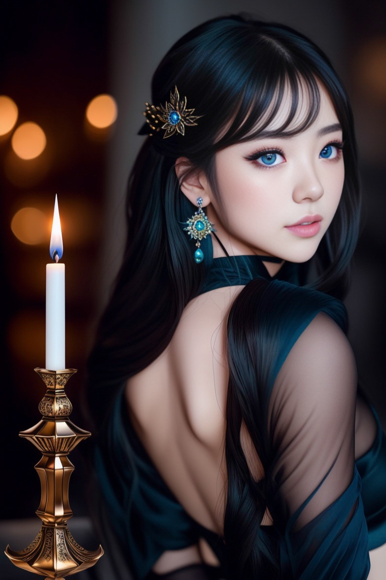 Beautiful Blue Eyed Asian Girl